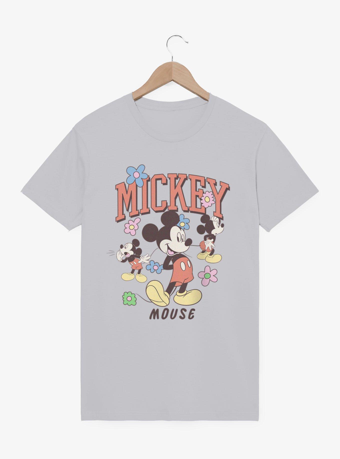 Disney Mickey Mouse Flower Collage T-Shirt, , hi-res