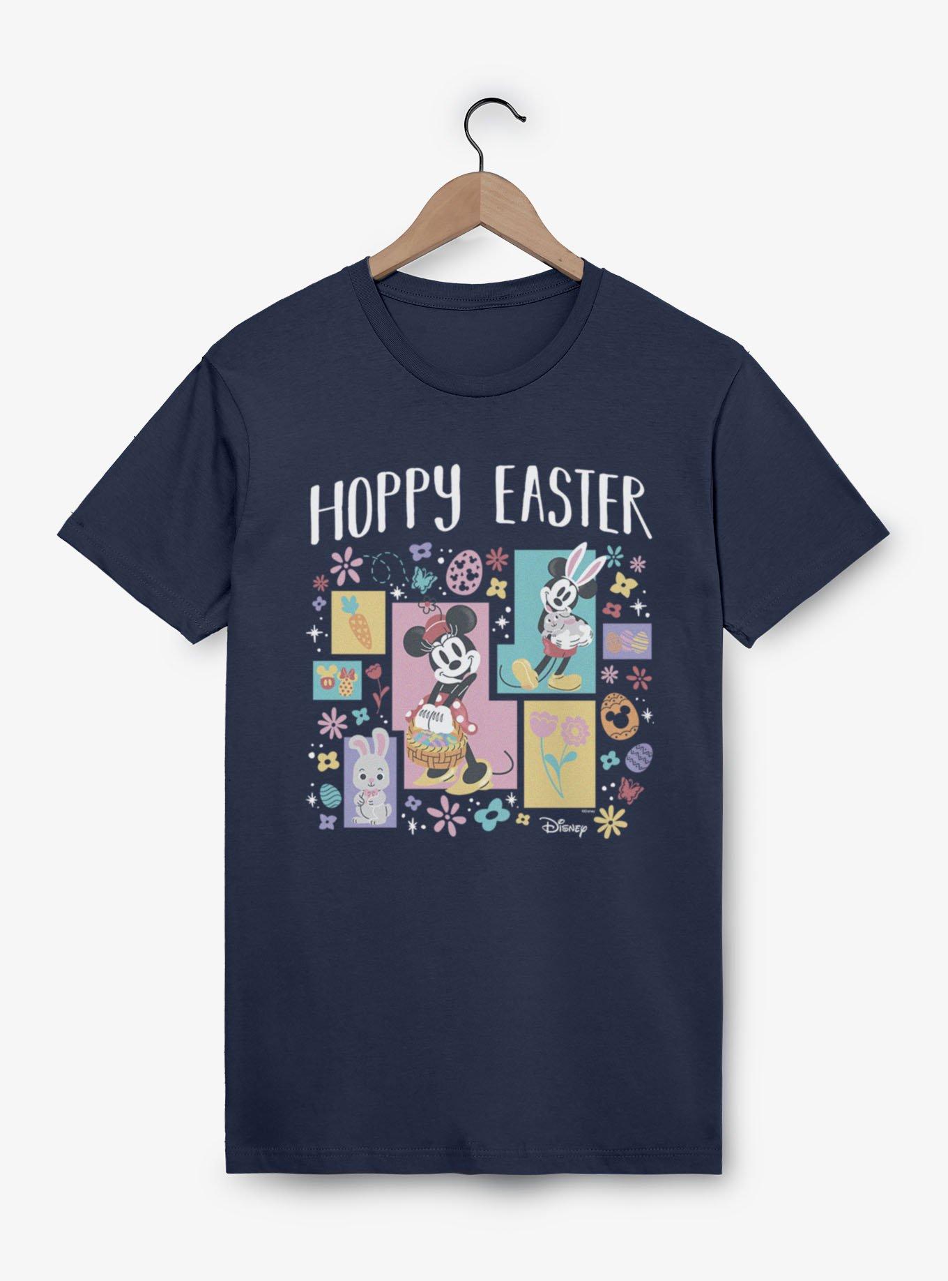 Disney Mickey Mouse And Minnie Mouse Hoppy Easter Blocks T-Shirt, , hi-res