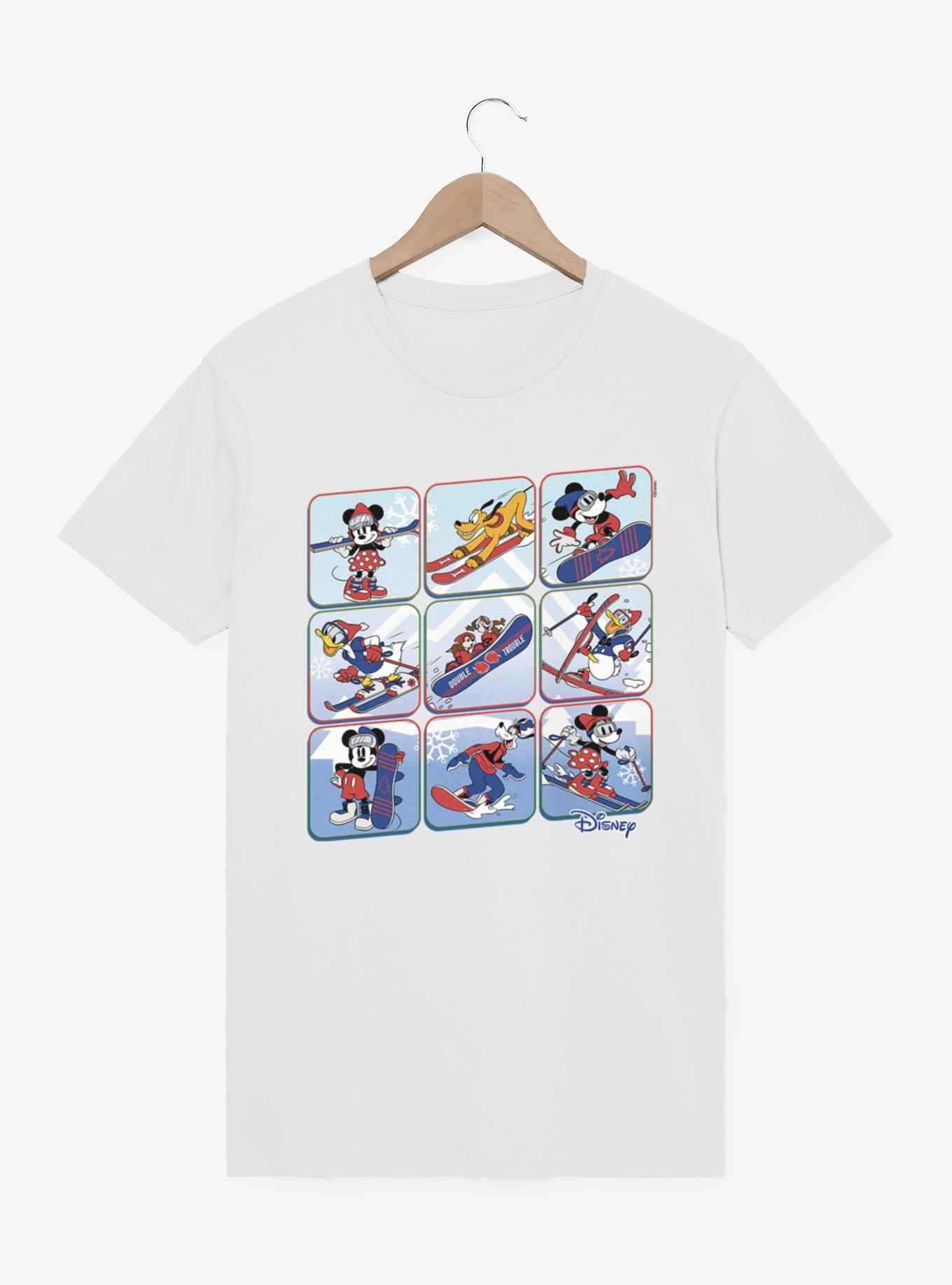 Disney Mickey Mouse And Friends Winter Snow Sport Panels T-Shirt, , hi-res