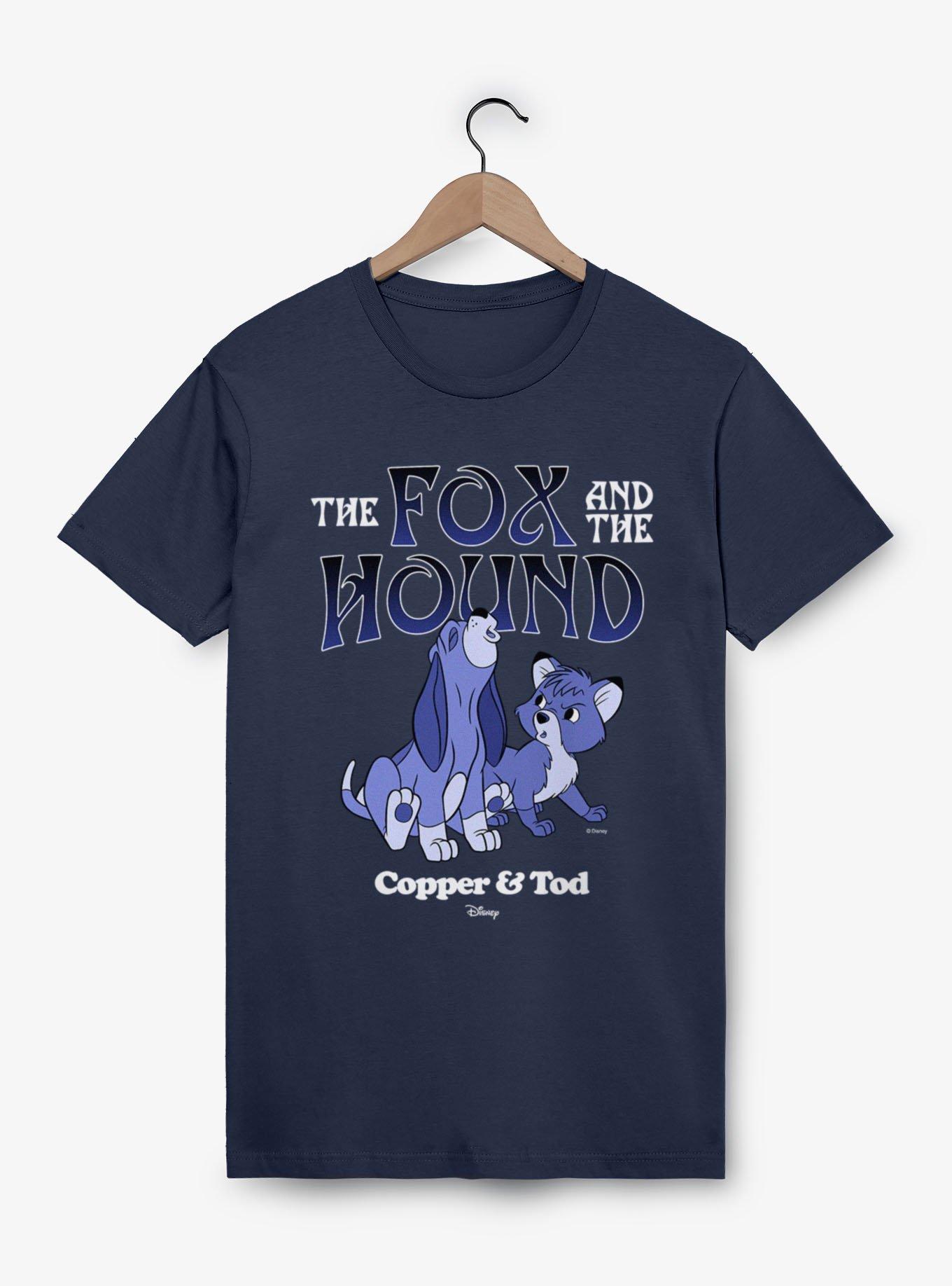 Disney The Fox And The Hound Howling Blue Copper & Tod T-Shirt, , hi-res