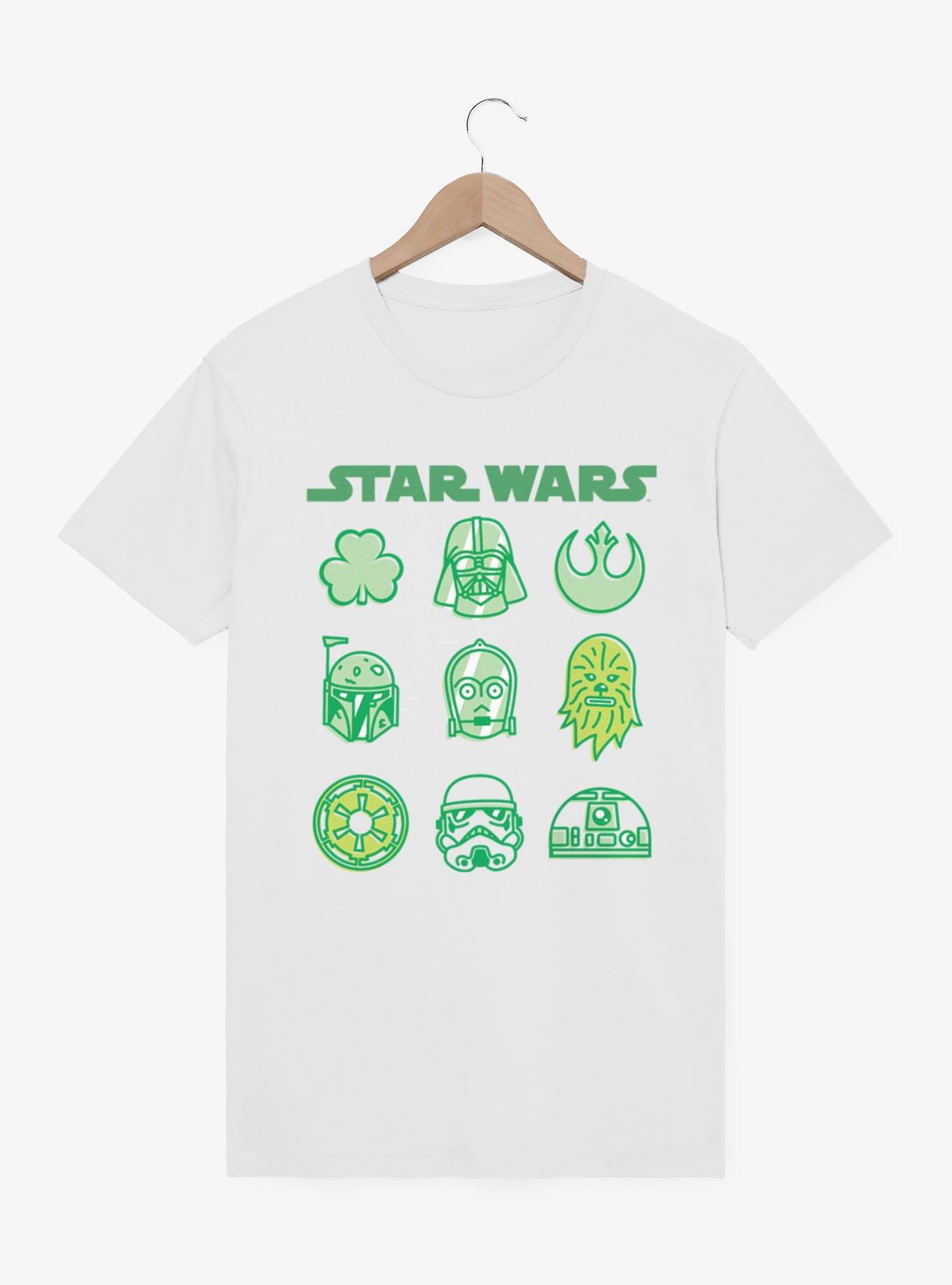 Star Wars St. Patrick's Lucky Character Icons T-Shirt, , hi-res