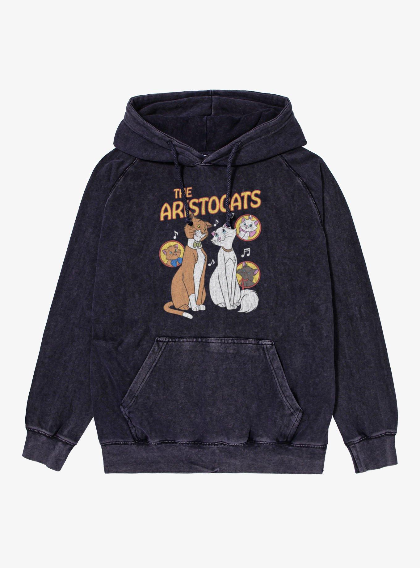 Disney The Aristocats Marie, Thomas& Kittens Mineral Wash Hoodie, , hi-res