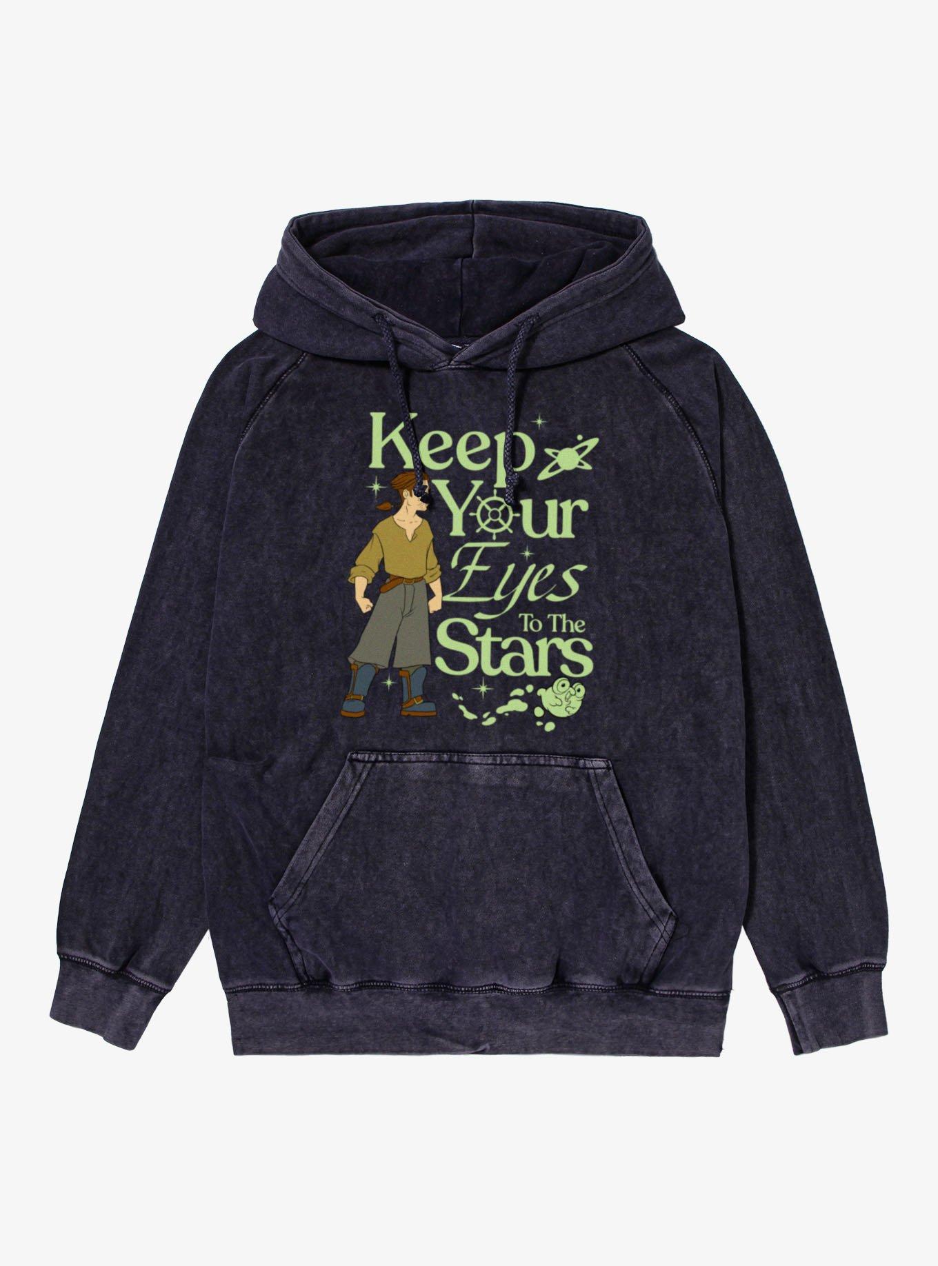 Disney Treasure Planet Keep Eyes To The Stars Jim Hawkins Mineral Wash Hoodie, , hi-res
