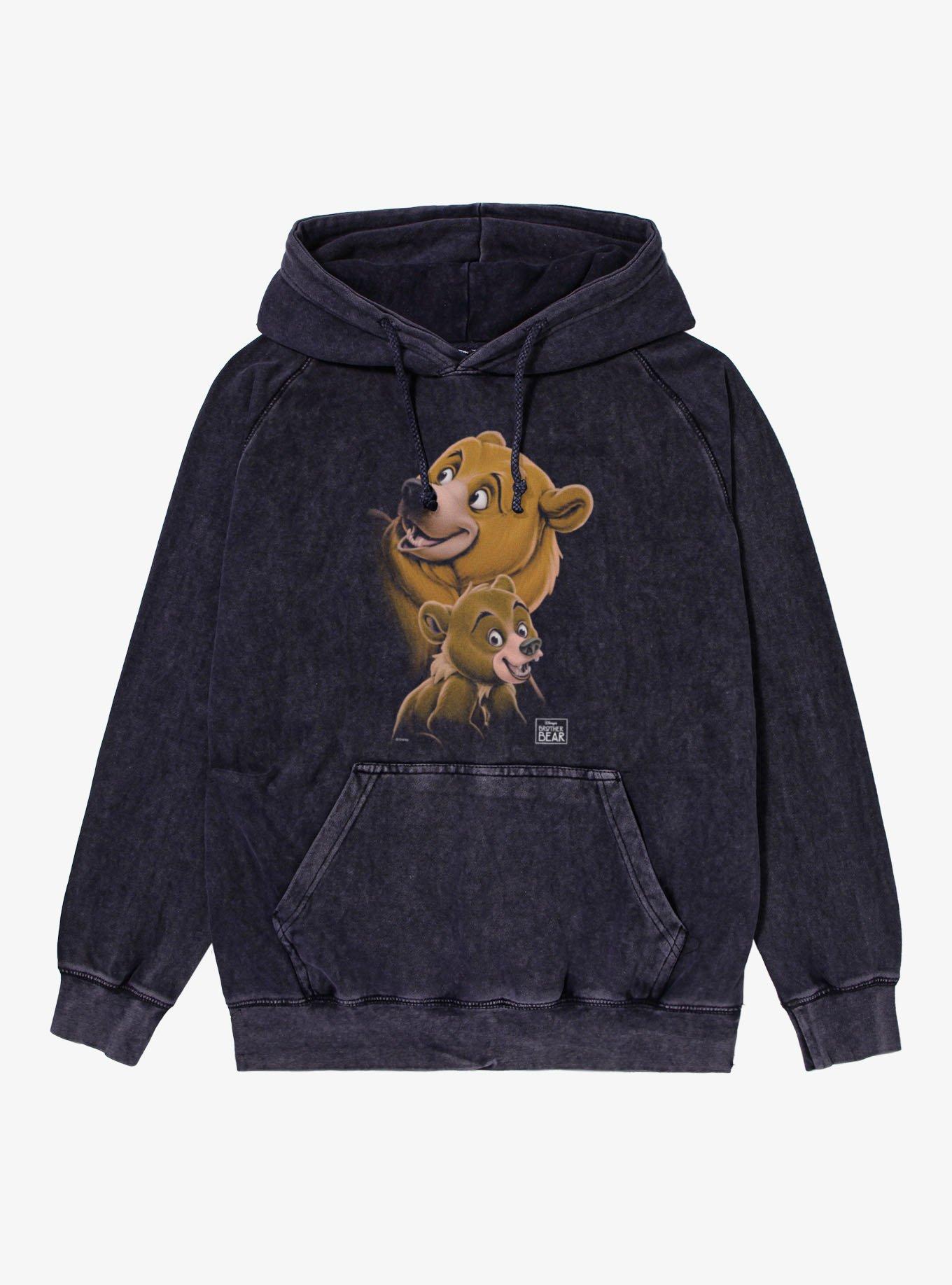 Disney Brother Bear Bear Faces Koda And Kenai Mineral Wash Hoodie, , hi-res
