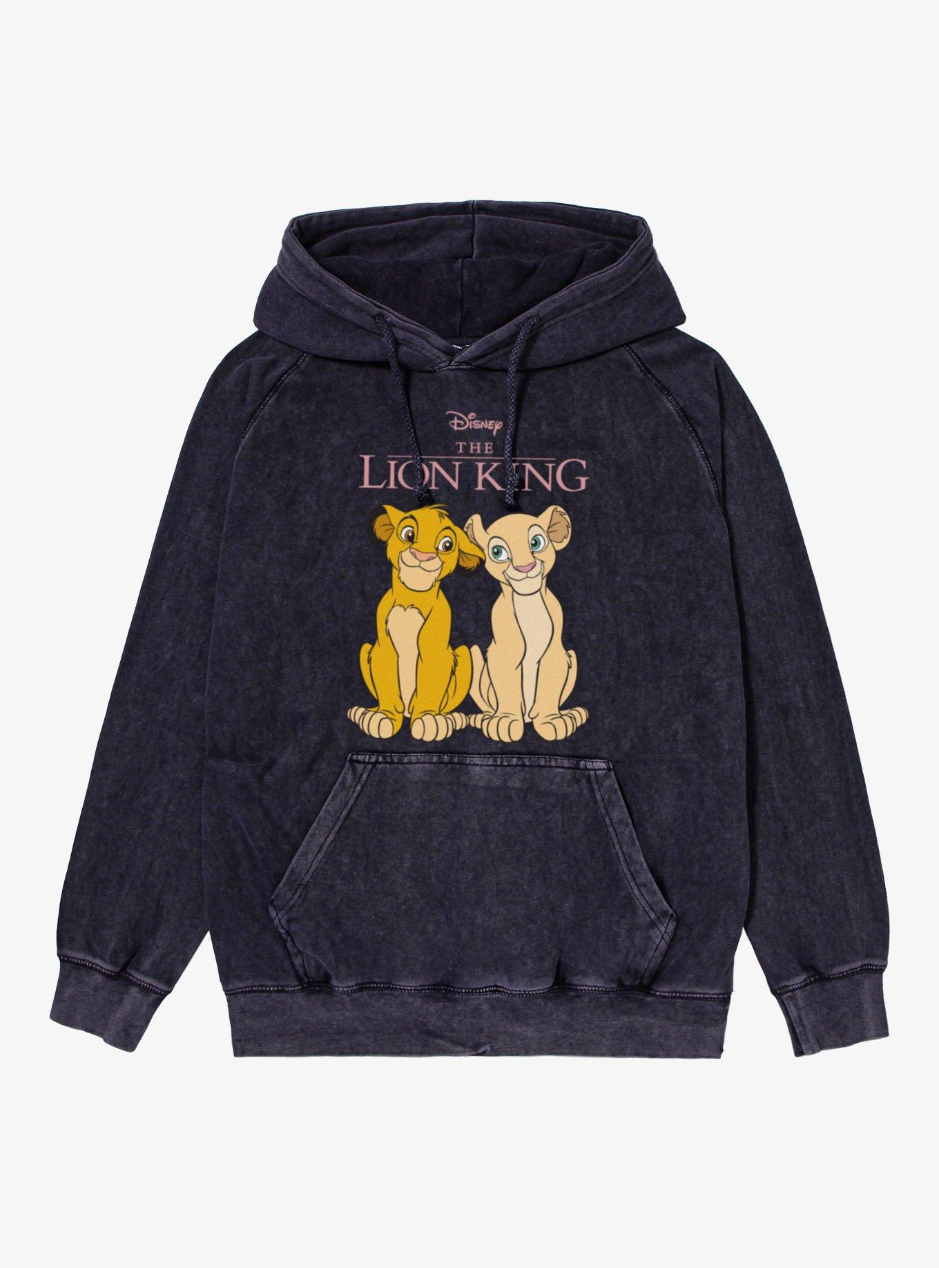 Disney The Lion King Simba And Nala Glance Mineral Wash Hoodie, , hi-res