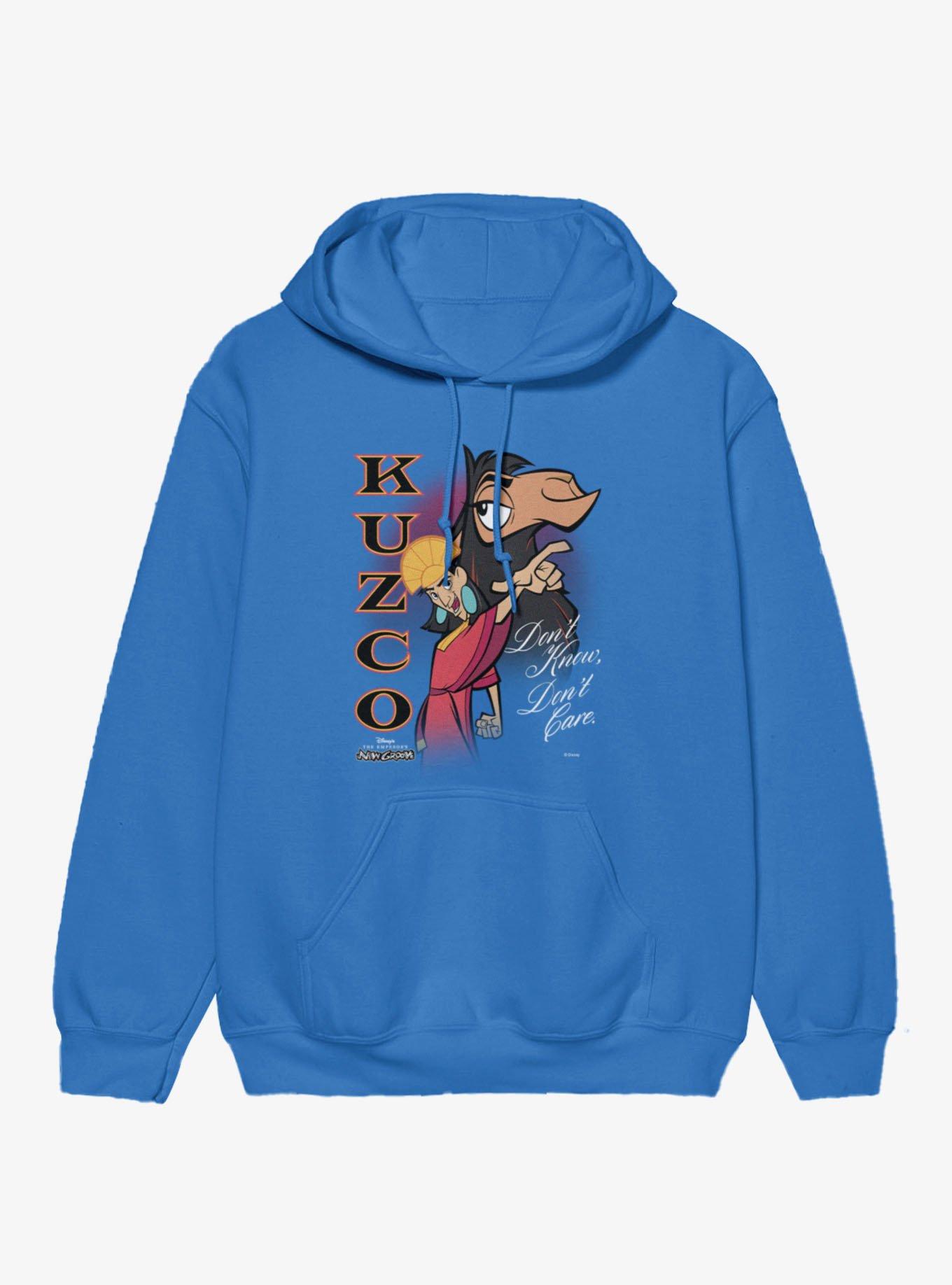 Disney The Emperor's New Groove Kuzco Spirit Don't Know Don't Care Hoodie