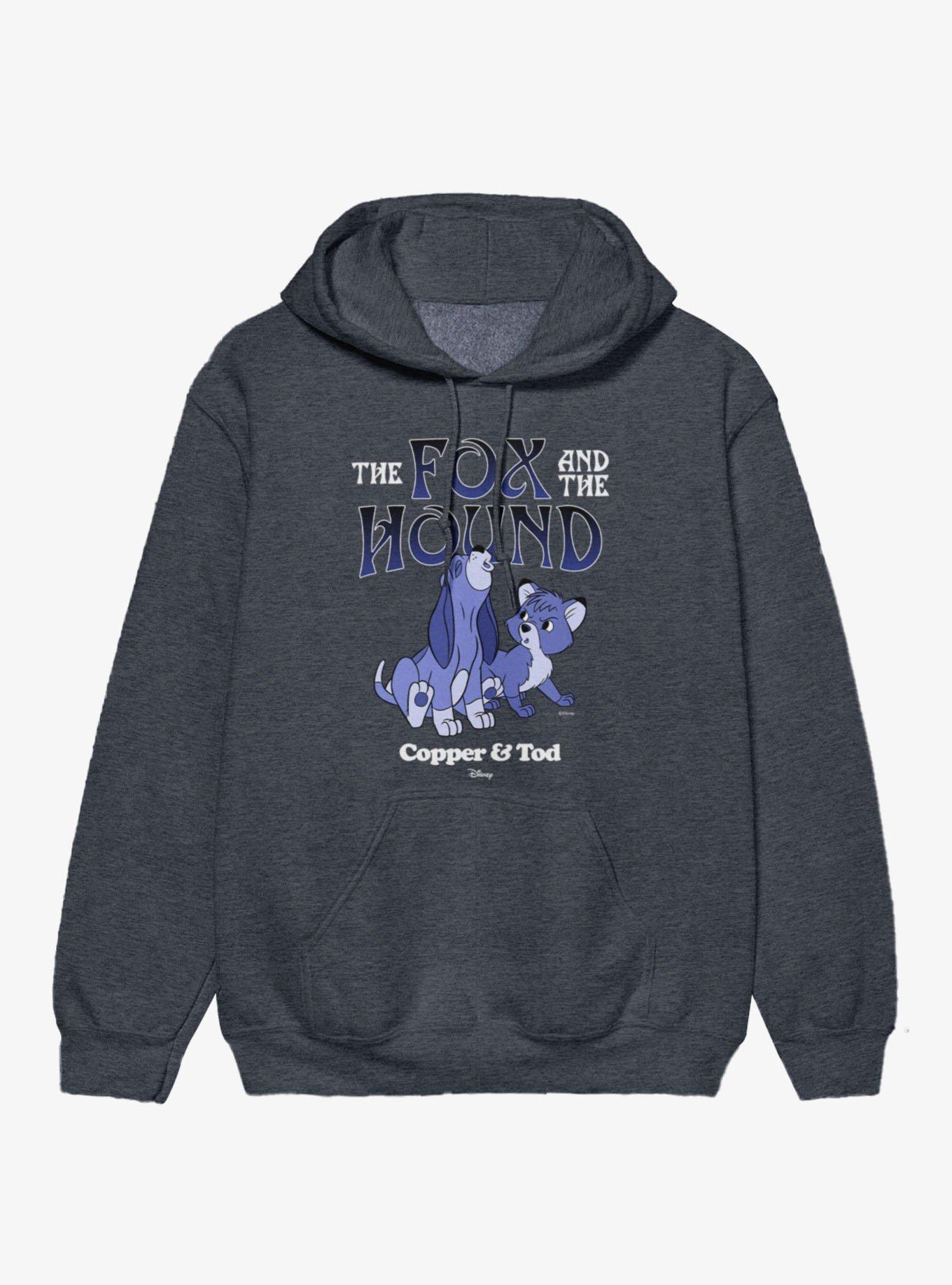 Disney The Fox And The Hound Howling Blue Copper & Tod Hoodie, , hi-res