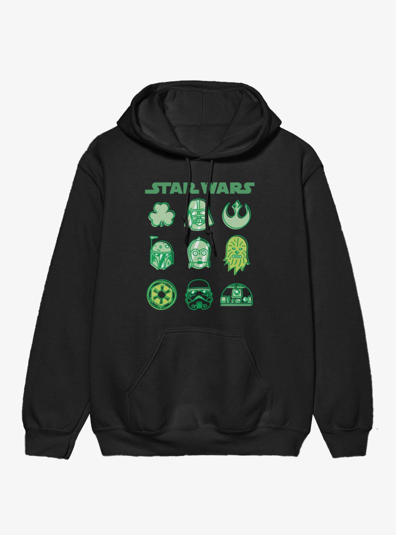 Star Wars St. Patrick's Lucky Character Icons Hoodie, , hi-res