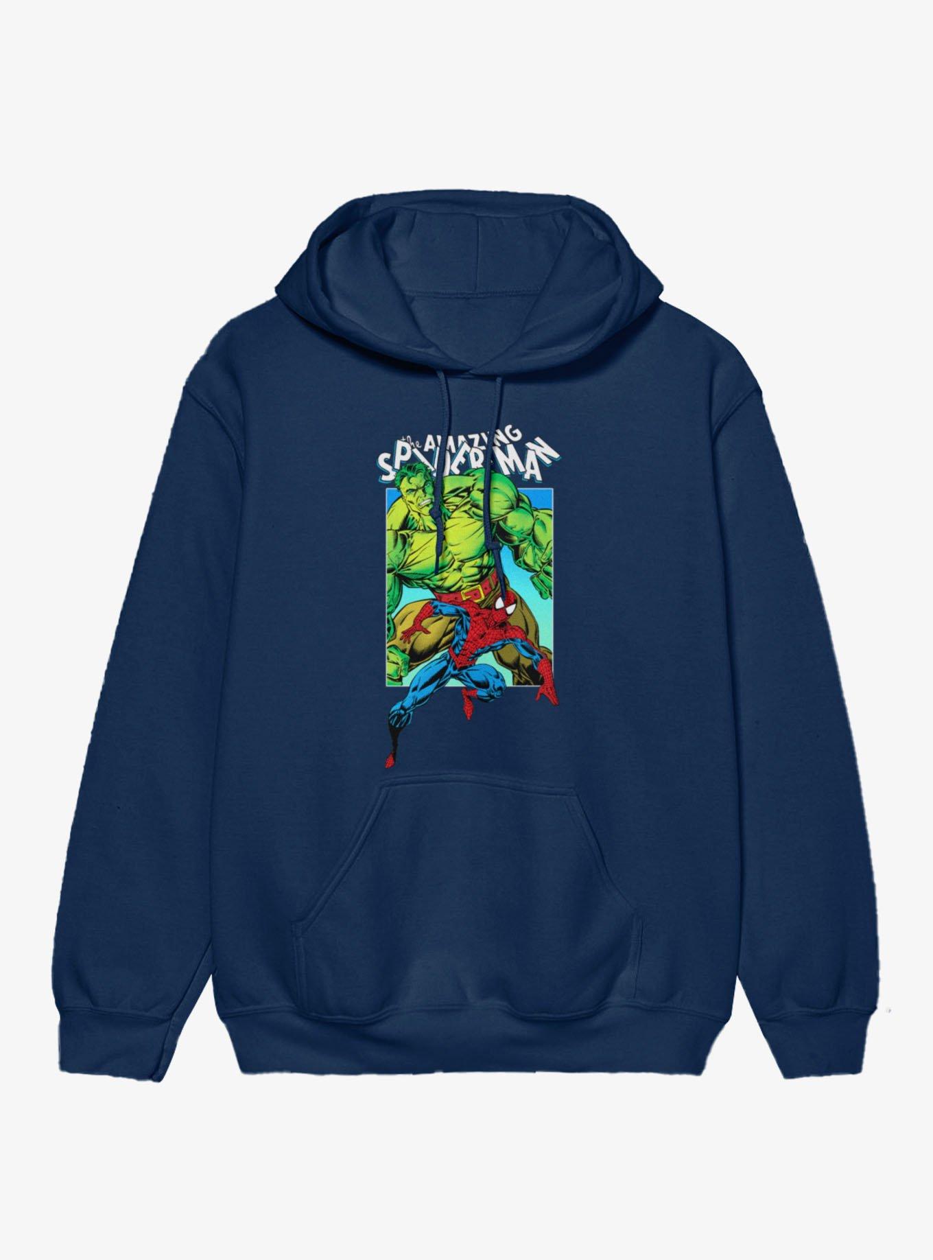 Marvel Comics Spider-Man And Hulk Appear Hoodie