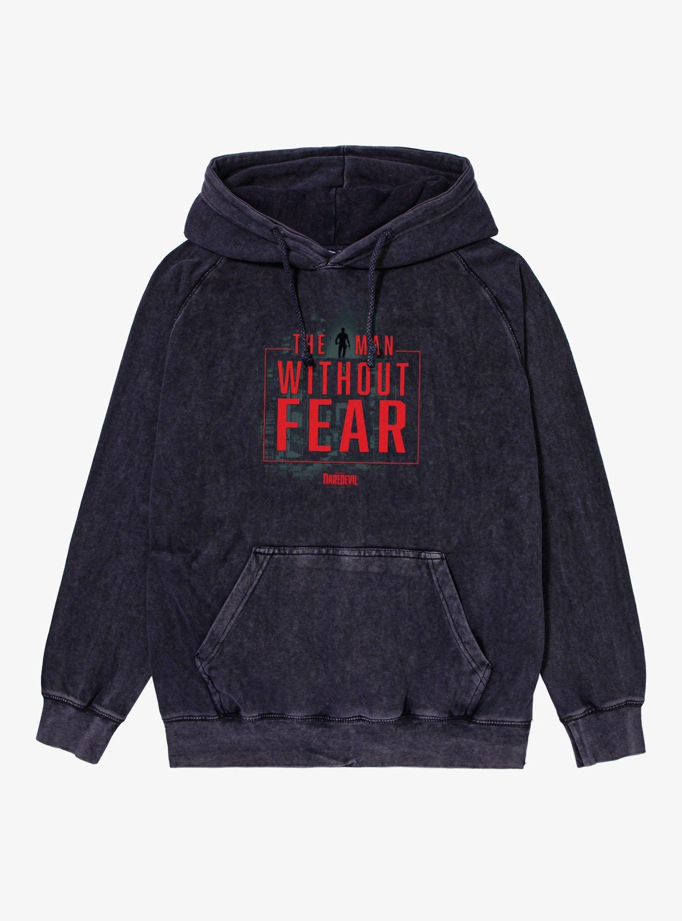 Daredevil Born Again Man Without Fear Mineral Wash Hoodie, , hi-res