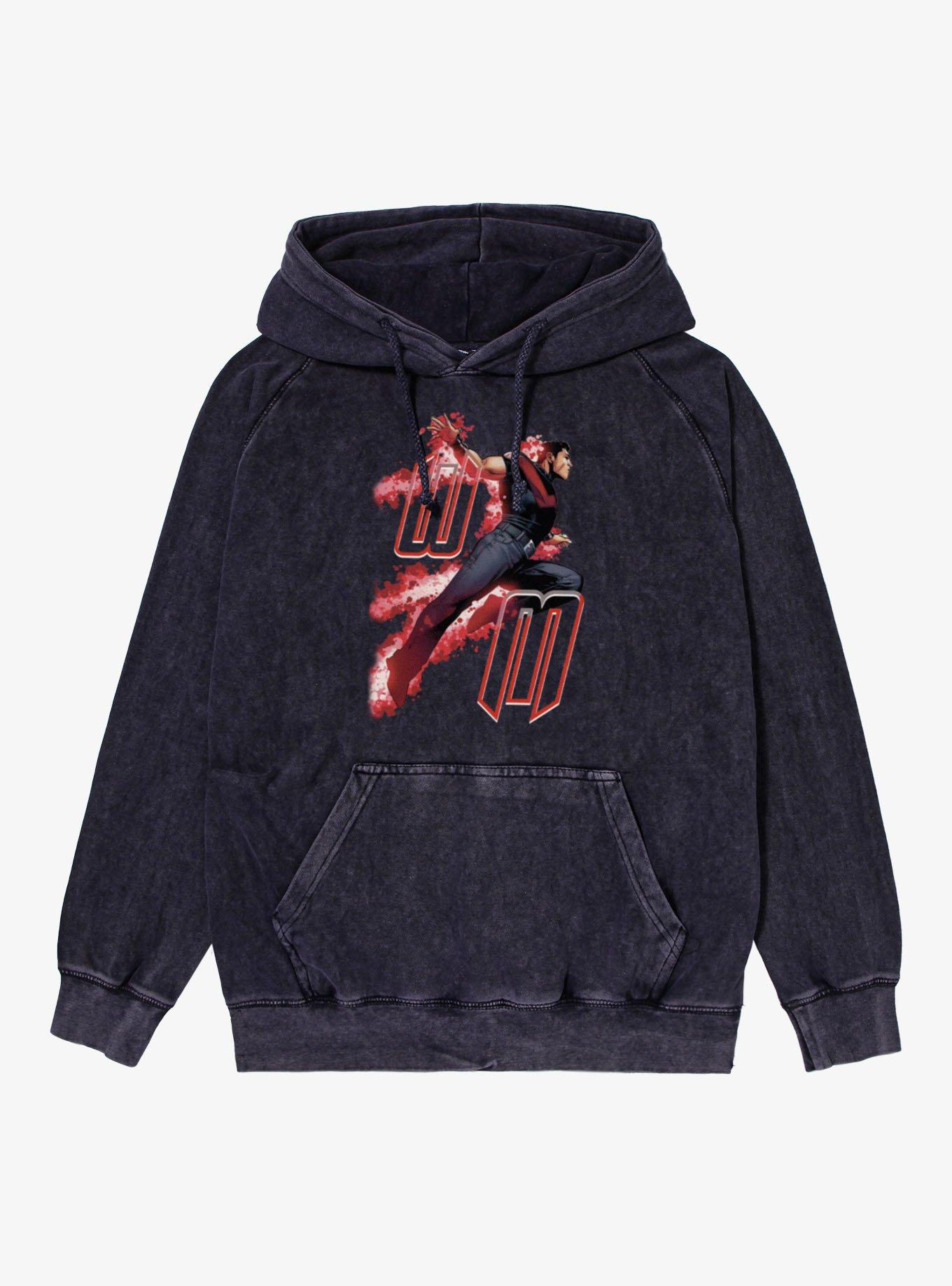 Marvel Comics Wonder Man Energy Mineral Wash Hoodie, , hi-res