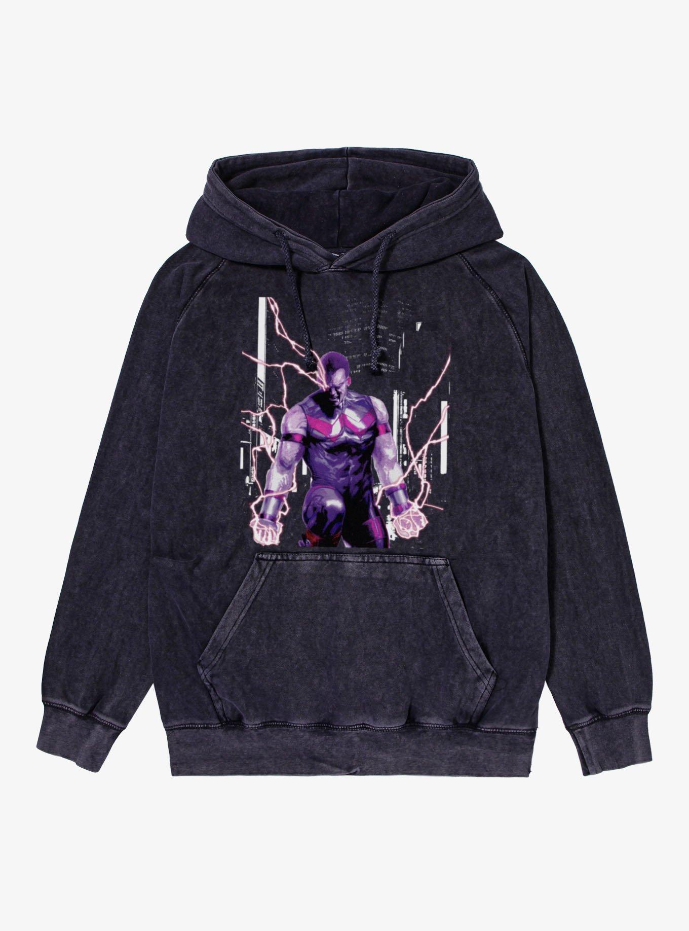 Marvel Comics Wonder Man Lightning Mineral Wash Hoodie Box Lunch Exclusive, , hi-res