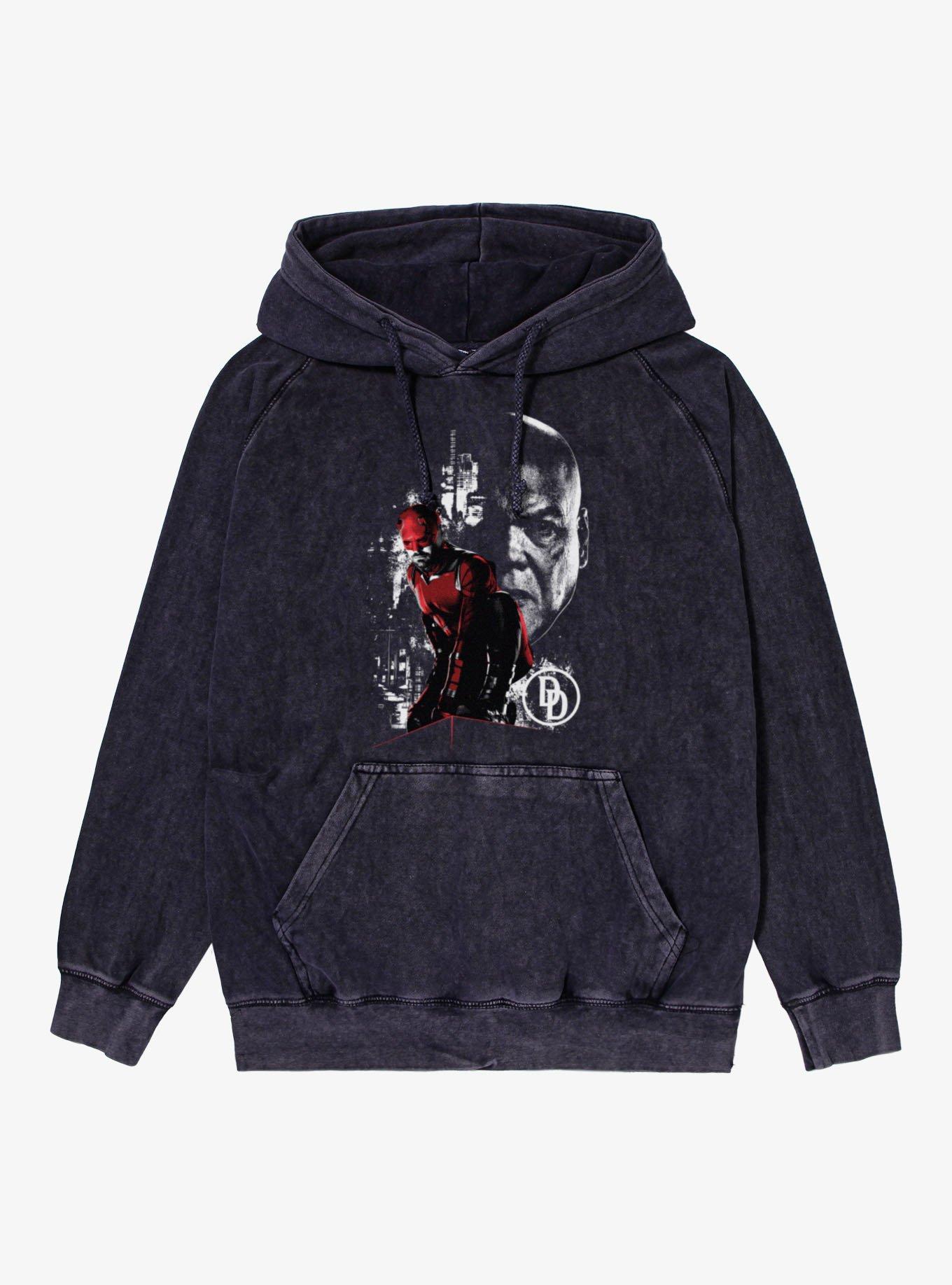 Daredevil Born Again Keeps Watch Mineral Wash Hoodie, , hi-res