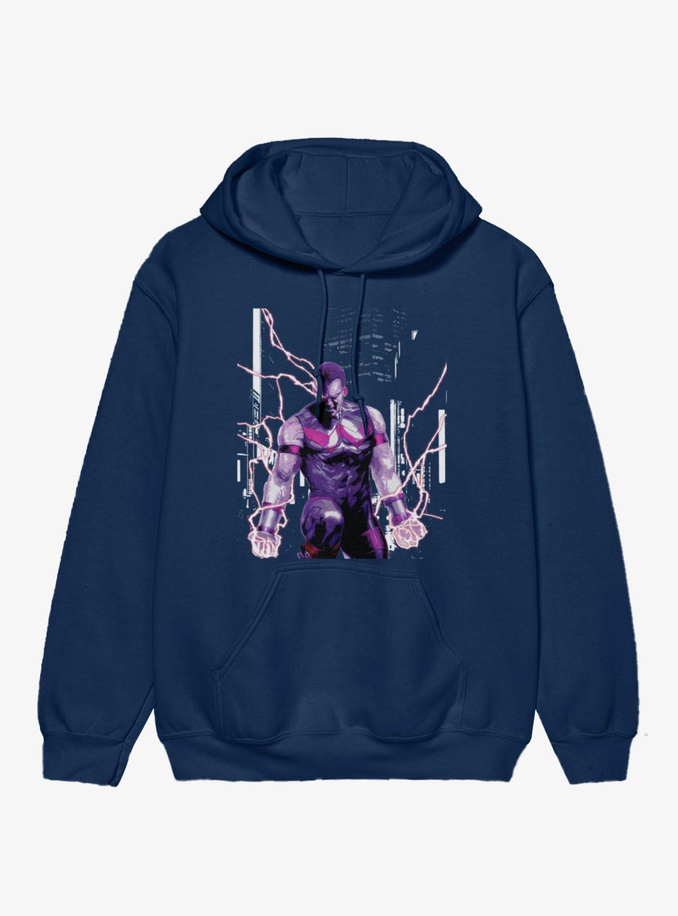 Marvel Comics Wonder Man Lightning Hoodie Hot Topic Exclusive, , hi-res