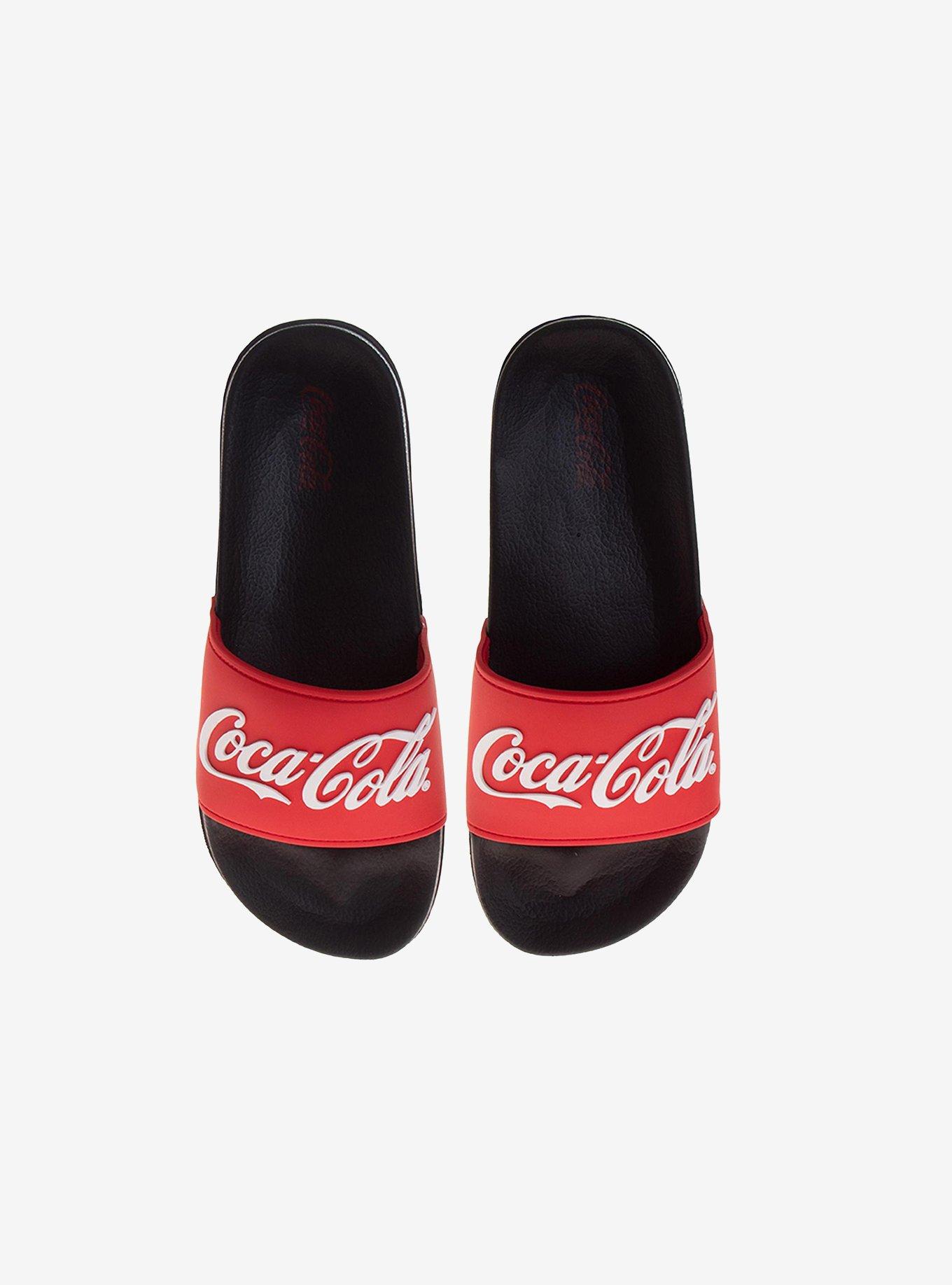 Coca-Cola Classic Logo Cozy Softlined Men Sandals, , hi-res