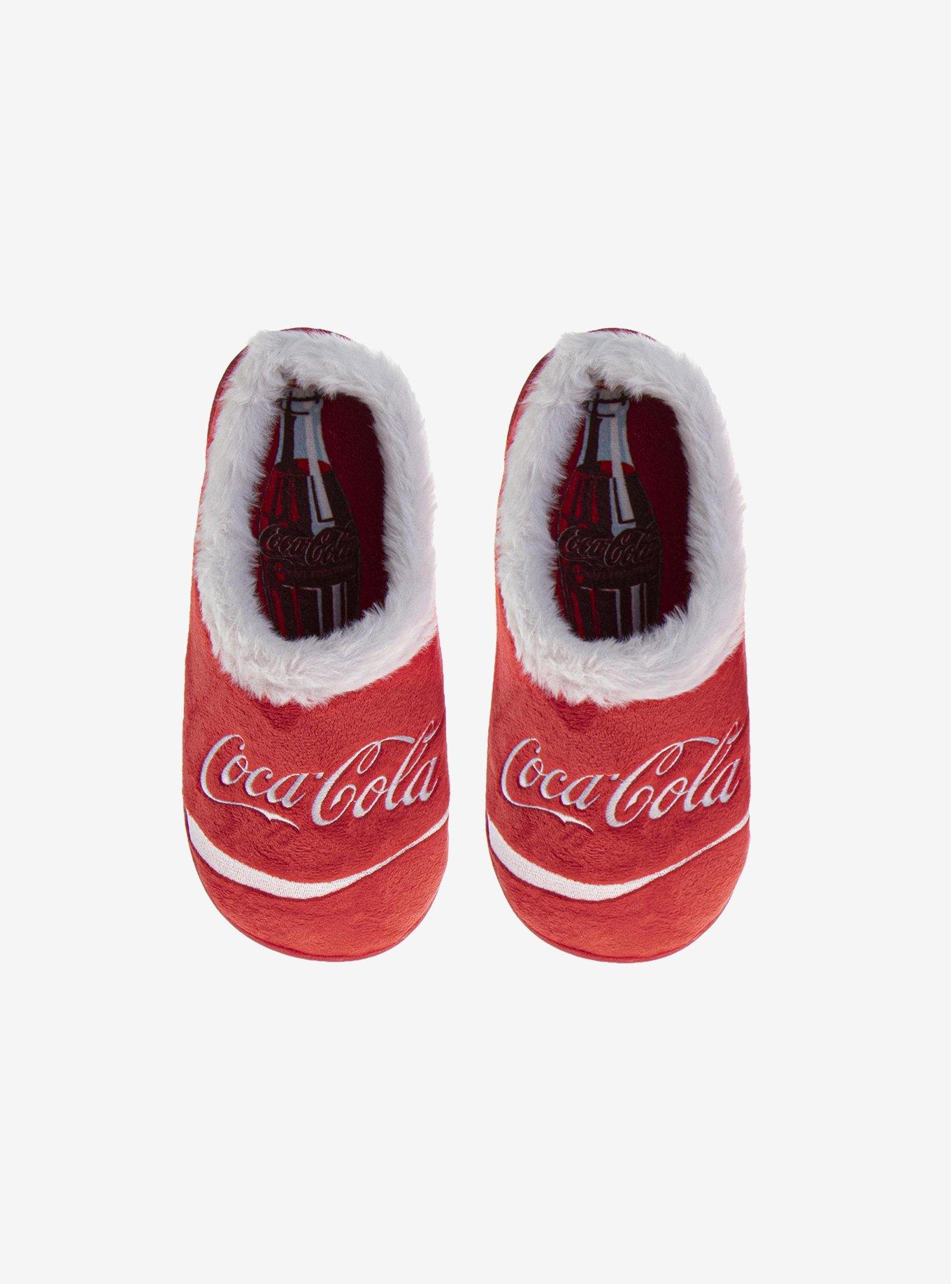 Coca-Cola Classic Script Cozy Softlined Men Slippers, , hi-res
