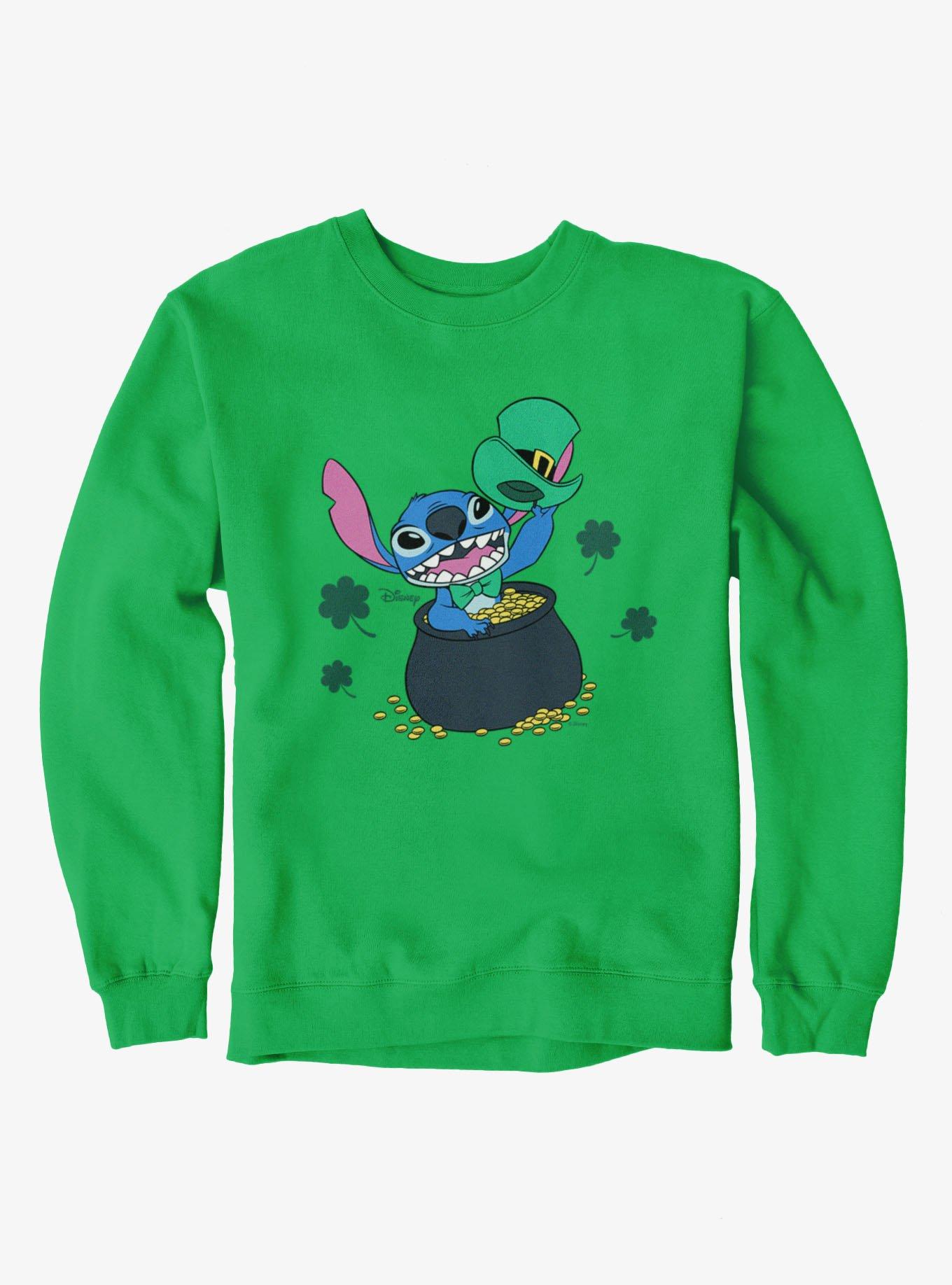 Disney Lilo And Stitch St. Patrick's Pot Of Gold Sweatshirt, , hi-res