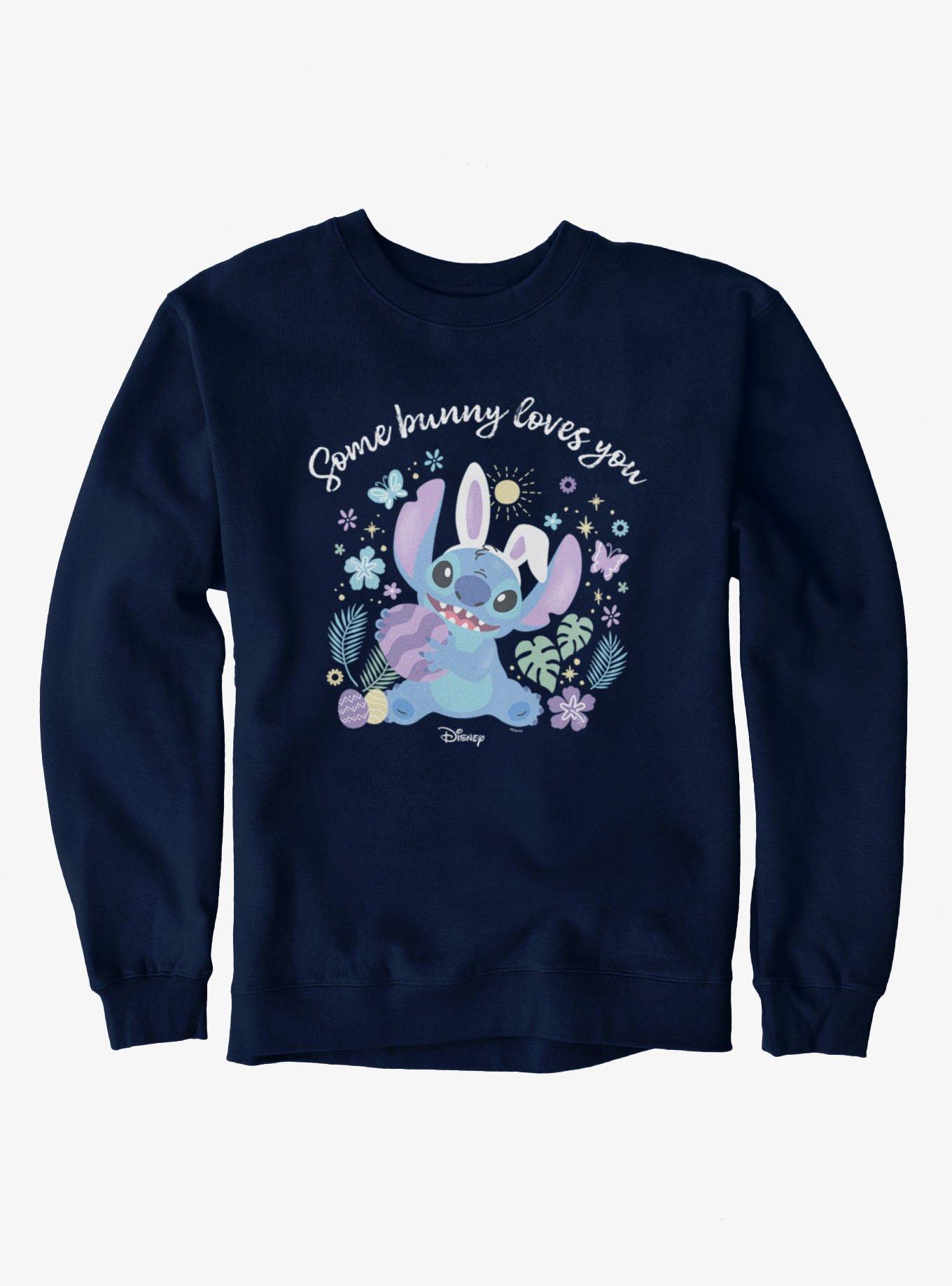 Disney Lilo And Stitch Some Bunny Loves You Easter Sweatshirt, , hi-res