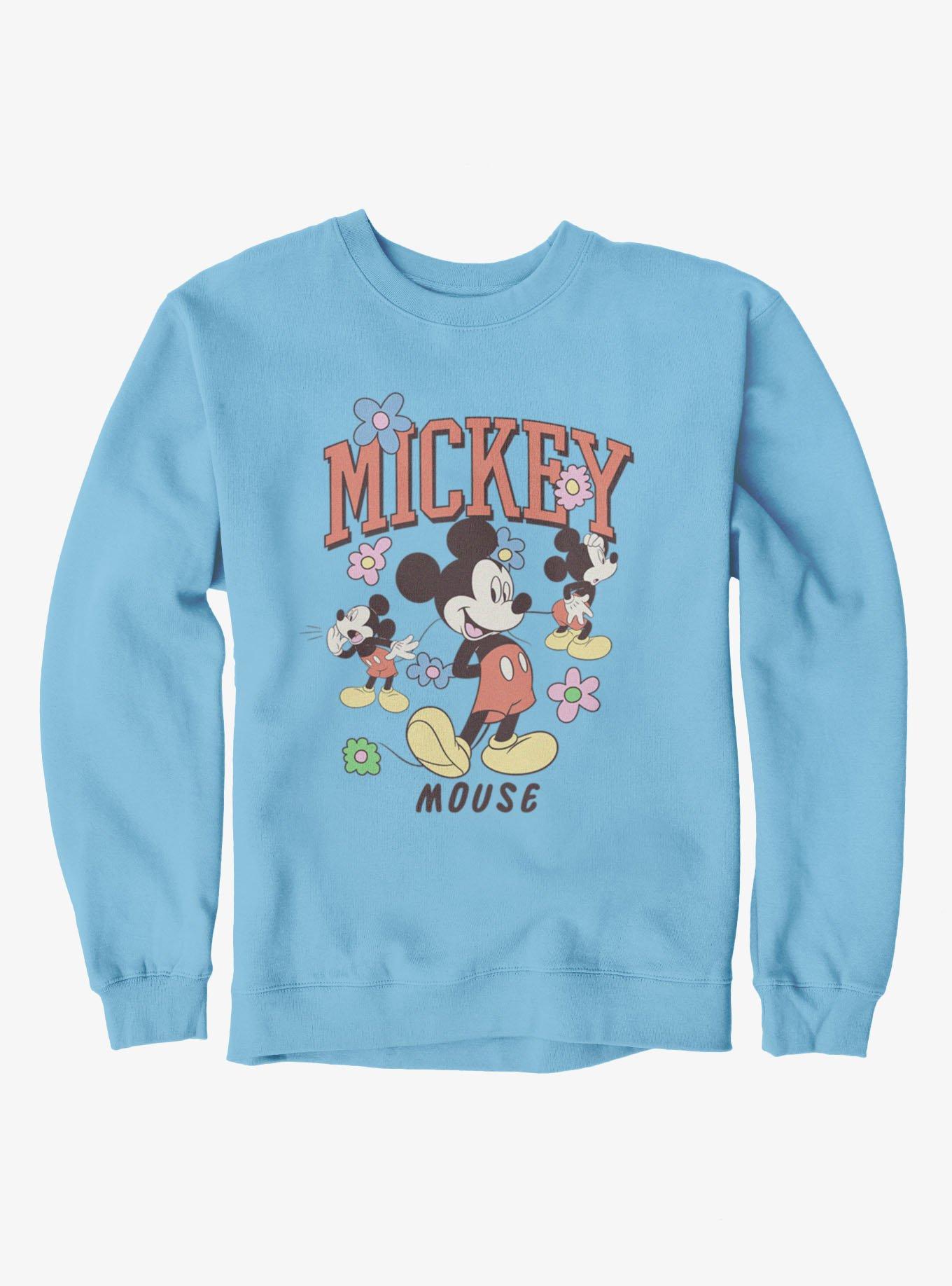 Disney Mickey Mouse Flower Collage Sweatshirt, , hi-res