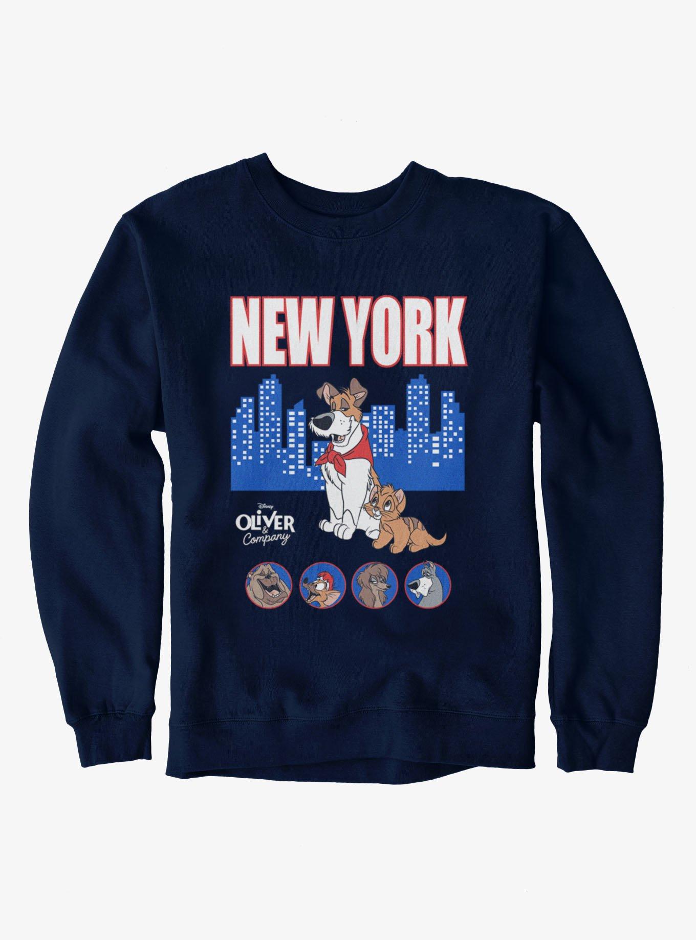 Disney Oliver & Company New York Skyline Characters Sweatshirt, , hi-res