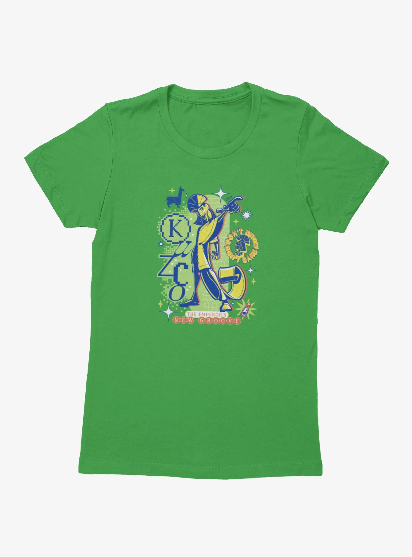Disney The Emperor's New Groove Disco Kuzco Don't Know Don't Care Womens T-Shirt