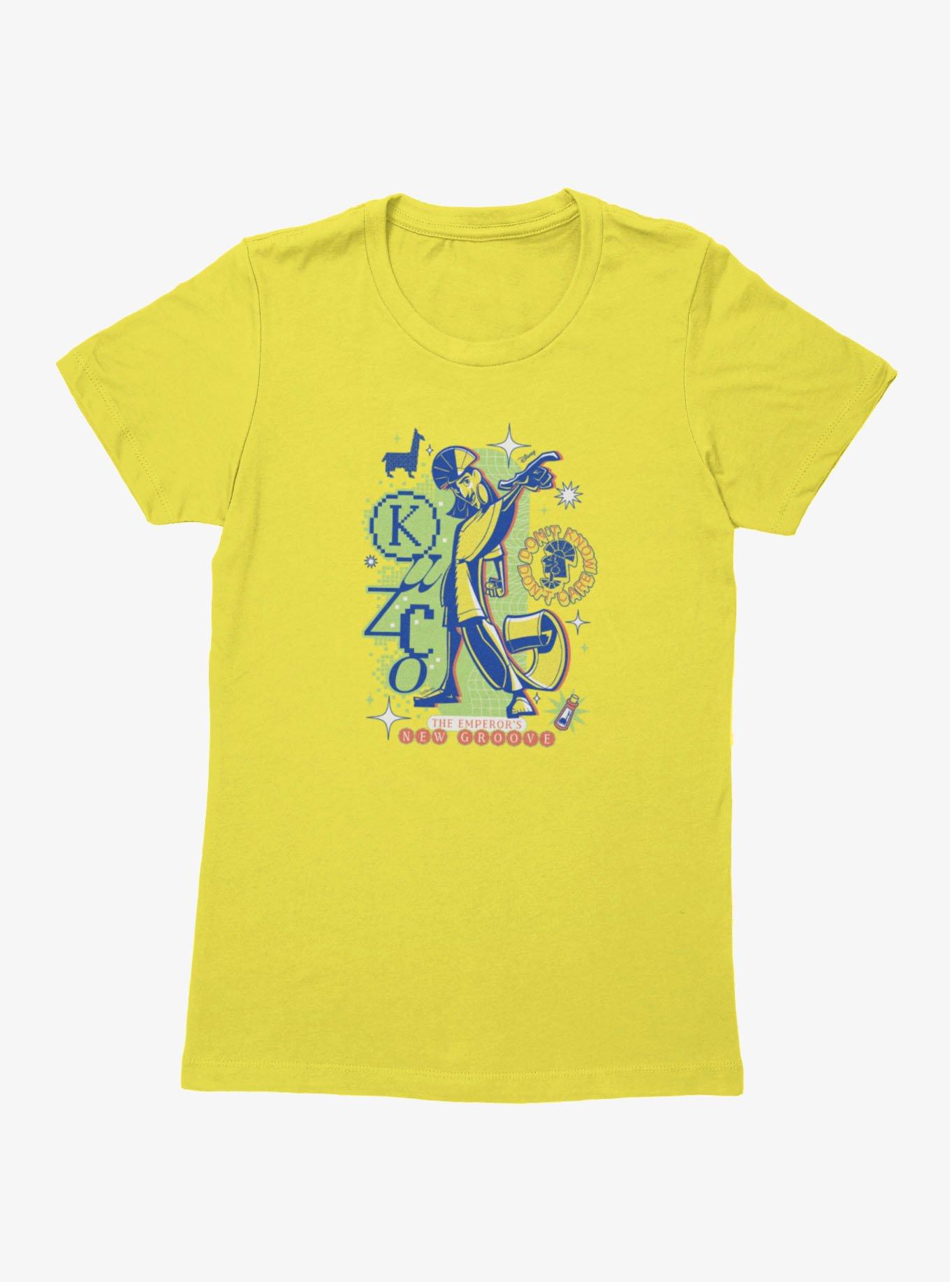 Disney The Emperor's New Groove Disco Kuzco Don't Know Don't Care Womens T-Shirt