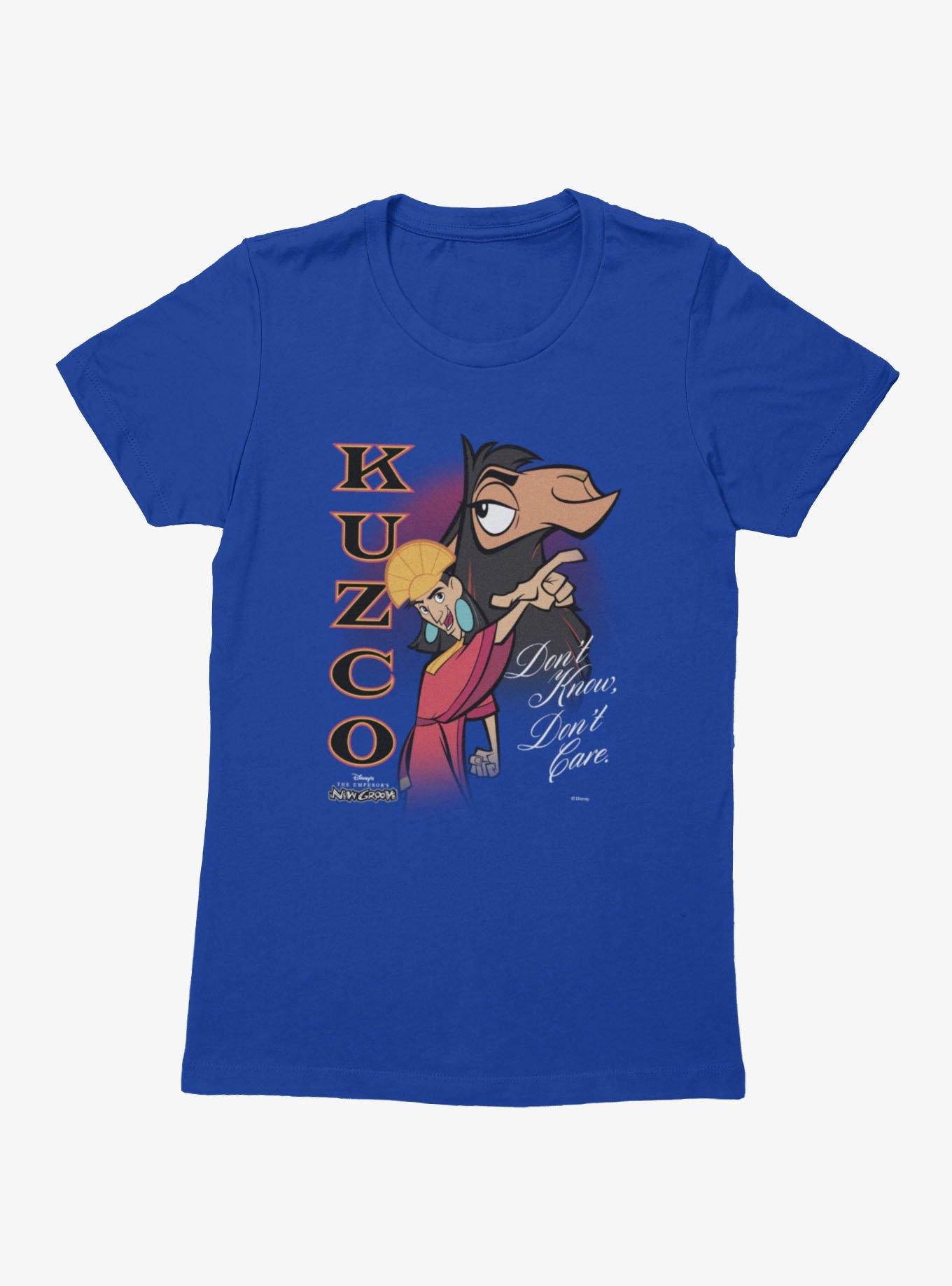 Disney The Emperor's New Groove Kuzco Spirit Don't Know Don't Care Womens T-Shirt