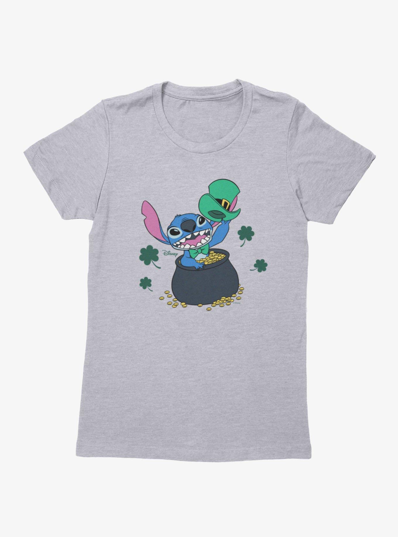 Disney Lilo And Stitch St. Patrick's Pot Of Gold Womens T-Shirt, , hi-res