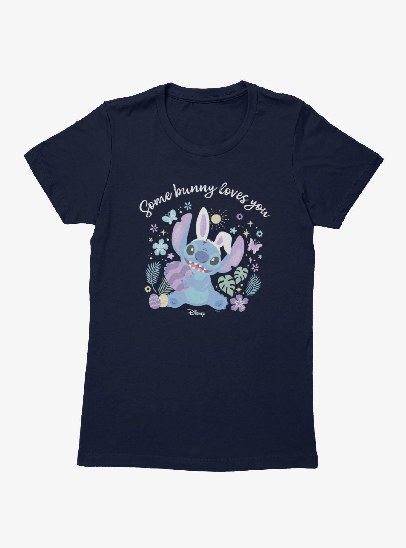 Disney Lilo And Stitch Some Bunny Loves You Easter Womens T-Shirt, , hi-res