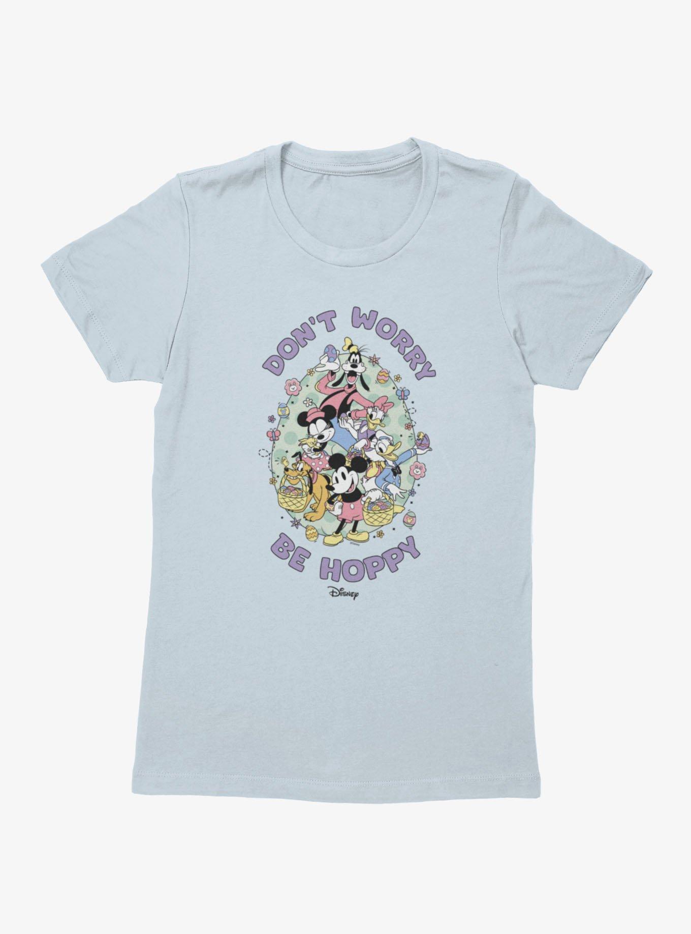Disney Mickey Mouse And Friends Don't Worry Be Hoppy Easter Womens T-Shirt, , hi-res