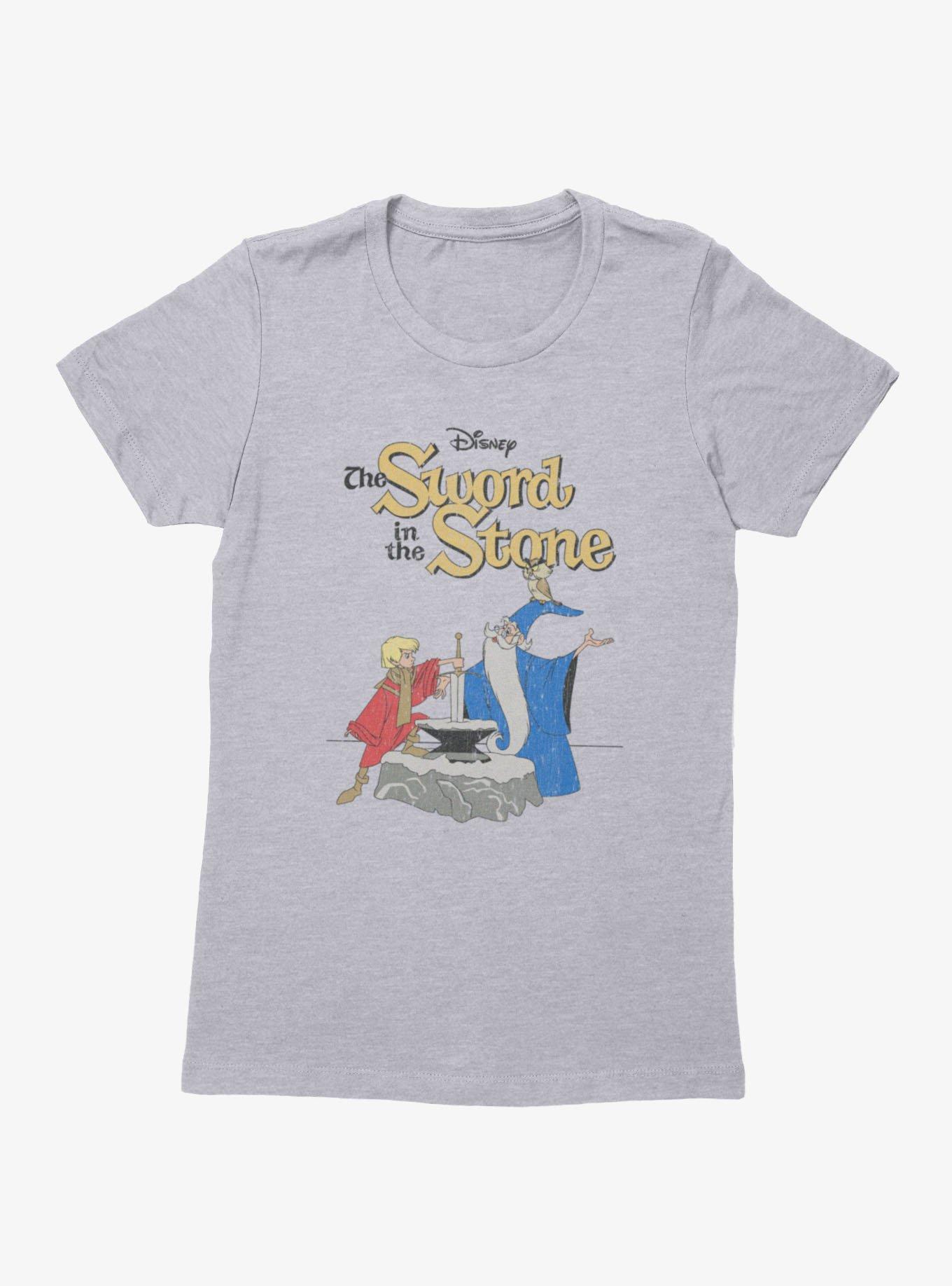 Disney The Sword In The Stone Poster Arthur And Merlin Womens T-Shirt, , hi-res