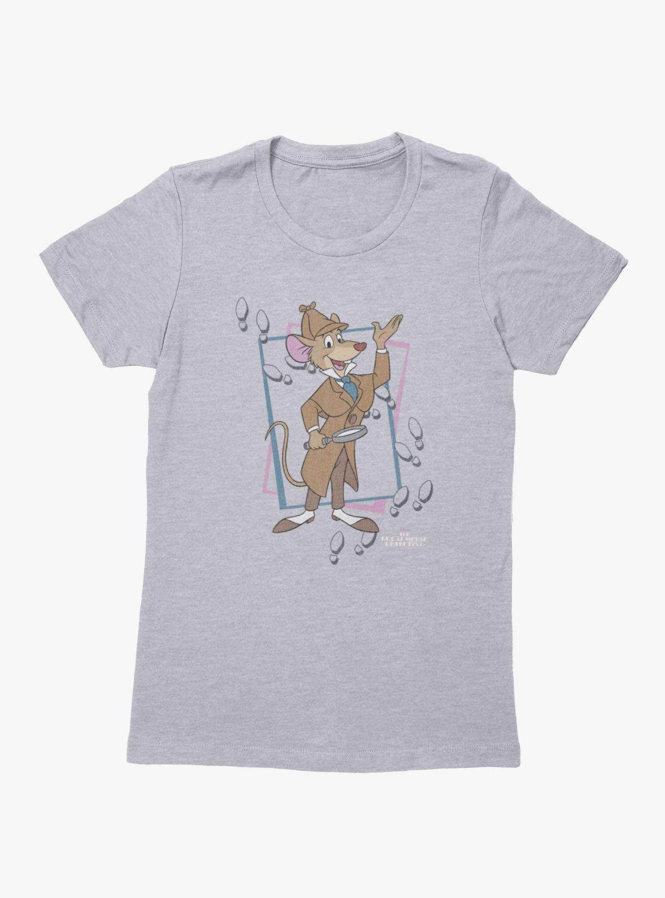 Disney The Great Mouse Detective Basil & Footprints Womens T-Shirt, , hi-res
