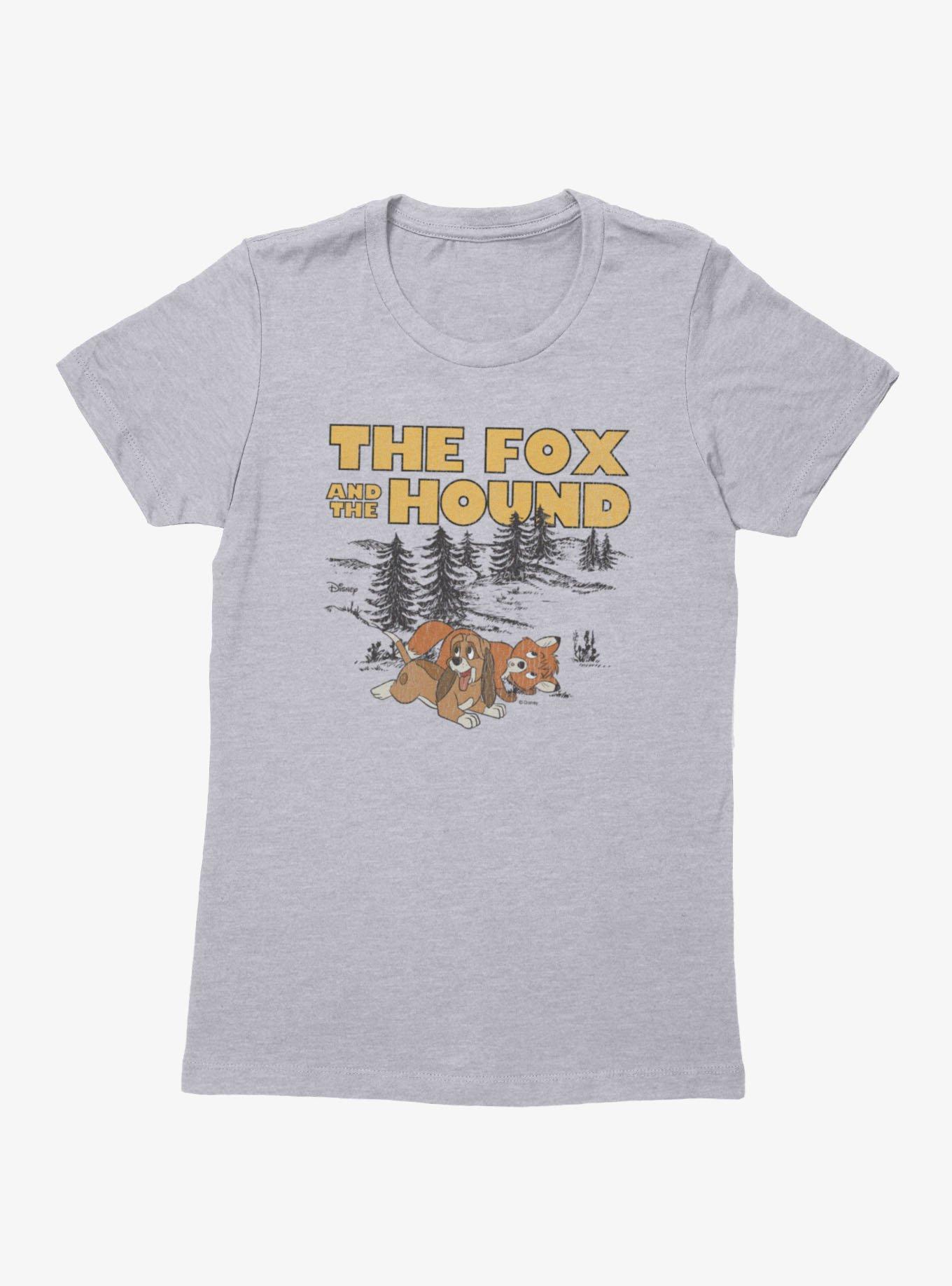 Disney The Fox And Hound Playful Tod Copper Womens T-Shirt