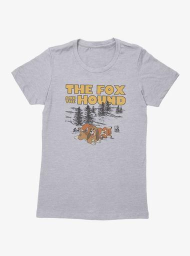 Disney The Fox And The Hound Playful Tod And Copper Womens T-Shirt