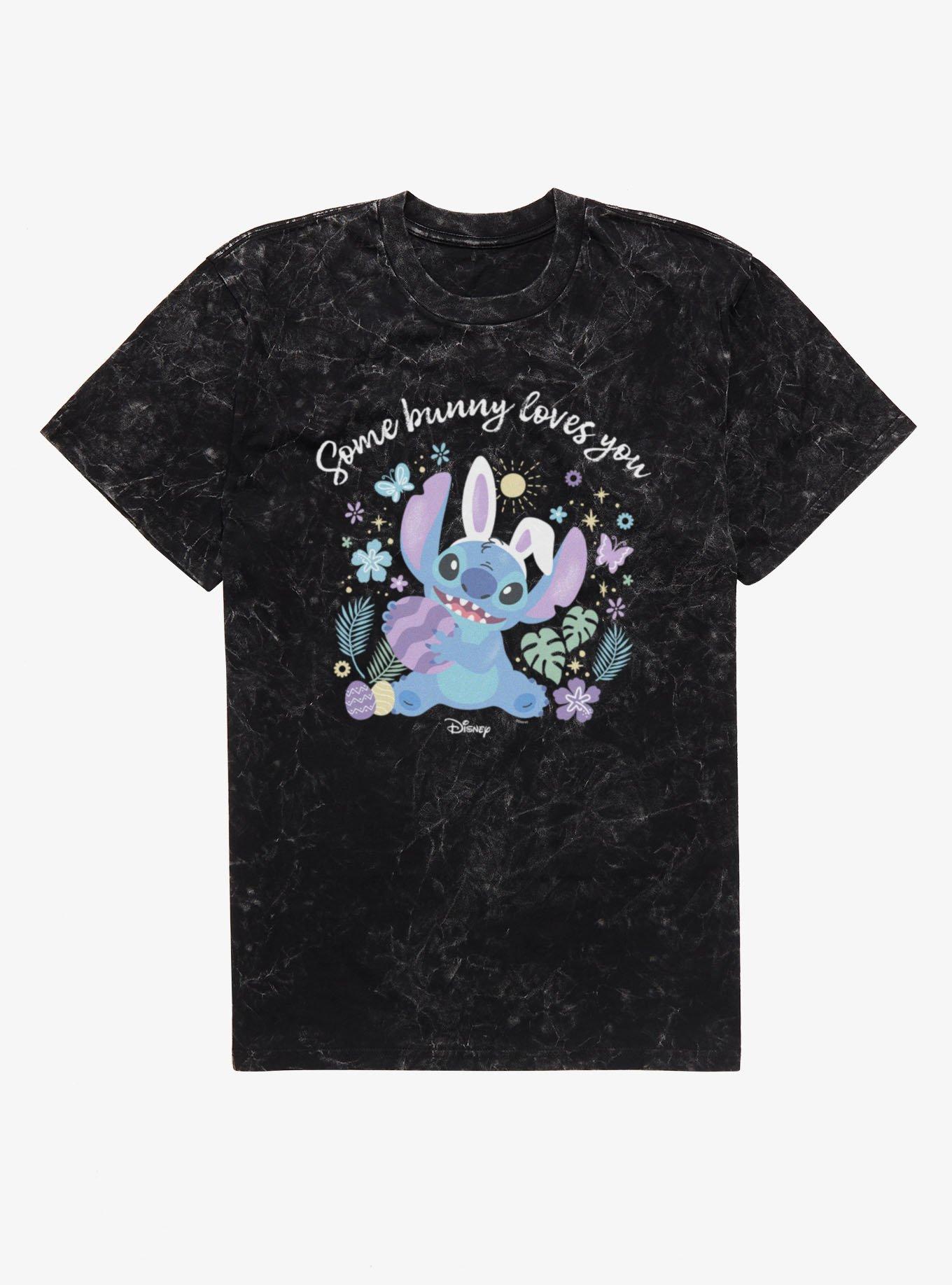 Disney Lilo And Stitch Some Bunny Loves You Easter Mineral Wash T-Shirt, , hi-res