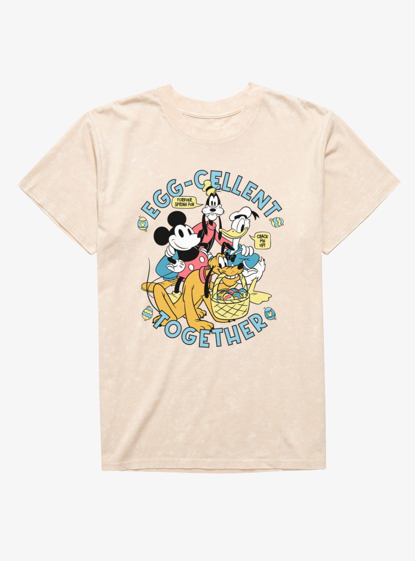 Disney Mickey Mouse And Friends Easter Egg-Cellent Together Mineral Wash T-Shirt, , hi-res