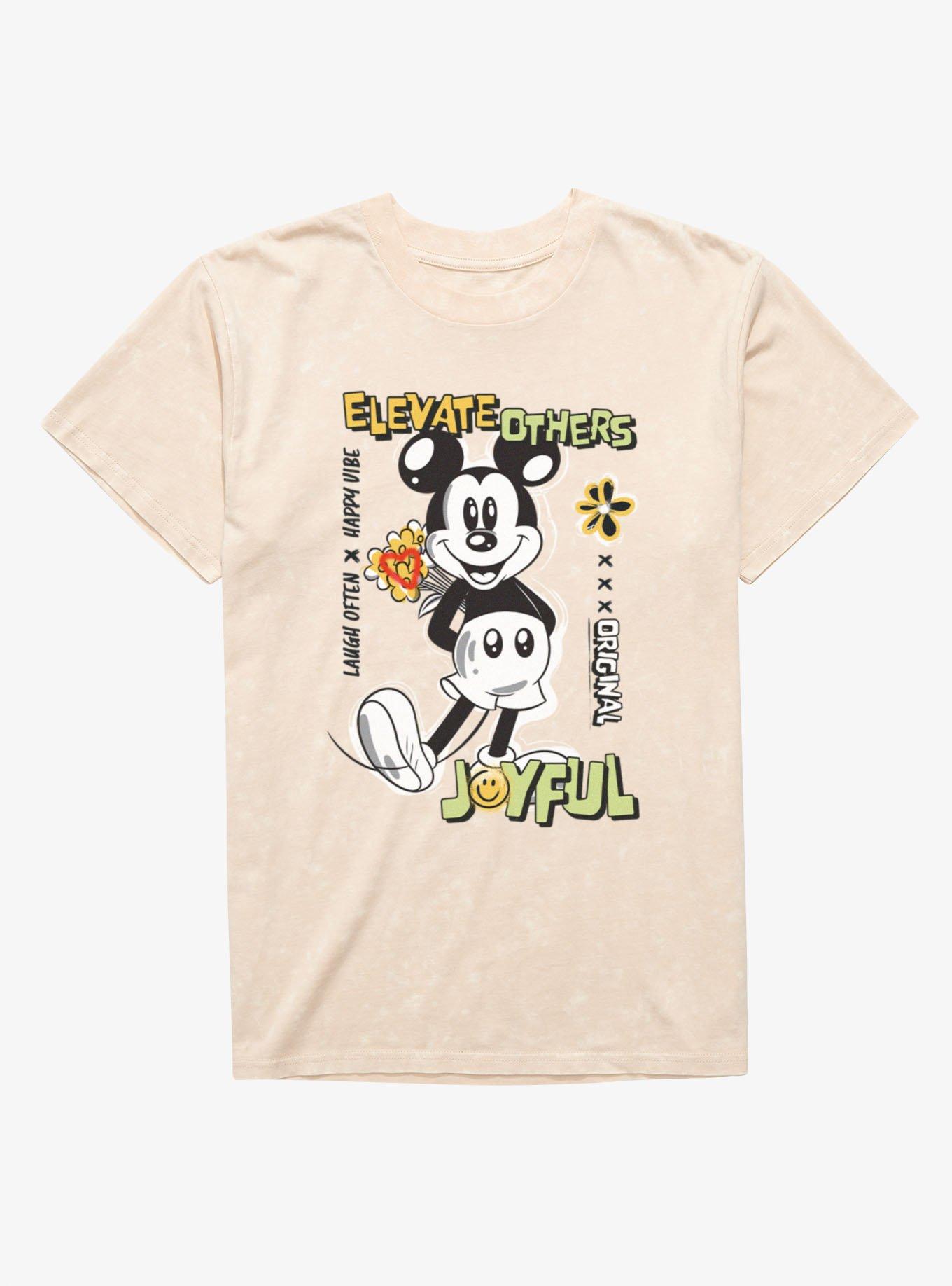 Disney Mickey Mouse Elevate Others Joyful Mineral Wash T-Shirt, , hi-res