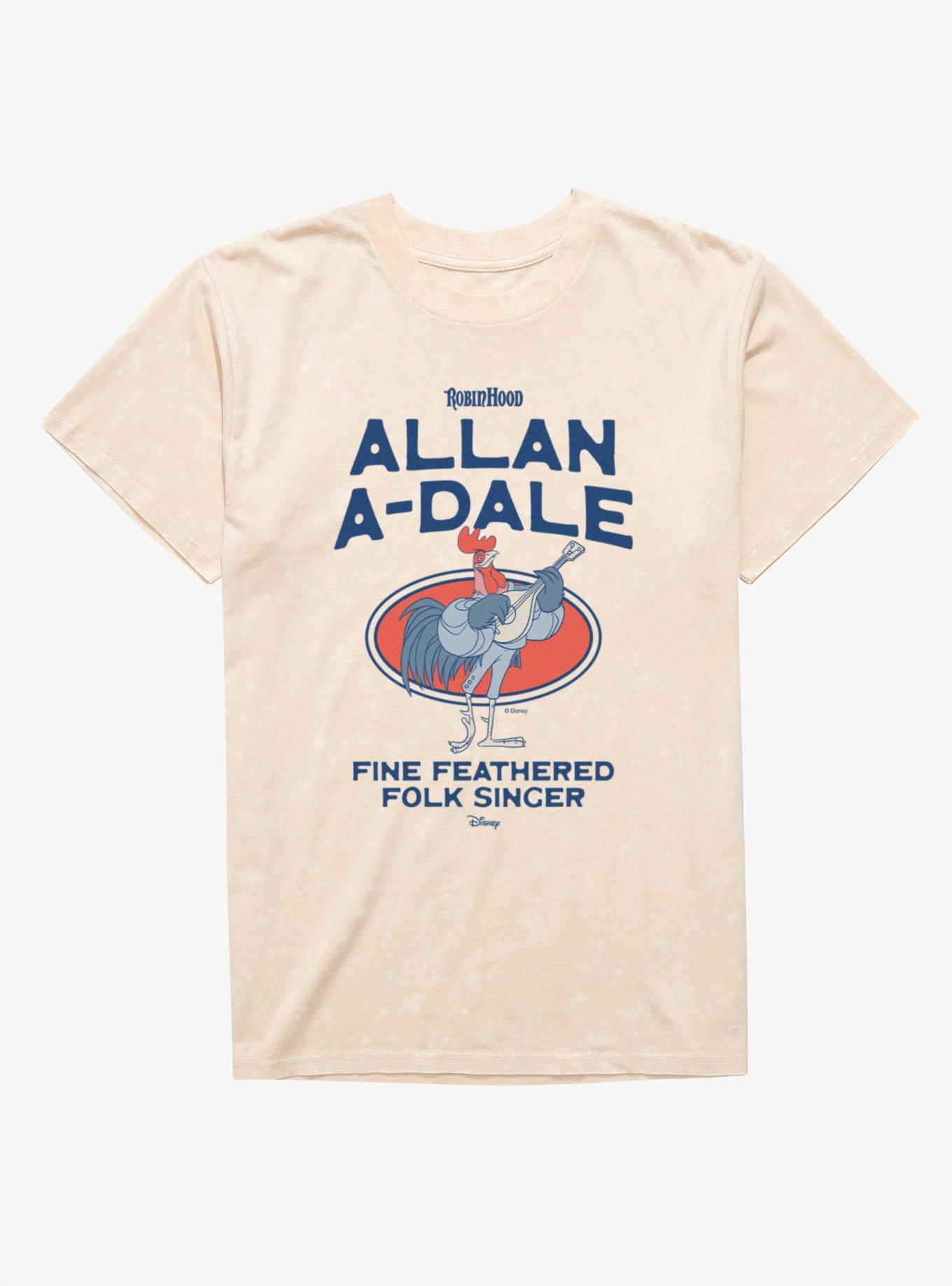 Disney Robin Hood Fine Feathered Allan A-Dale Mineral Wash T-Shirt, , hi-res