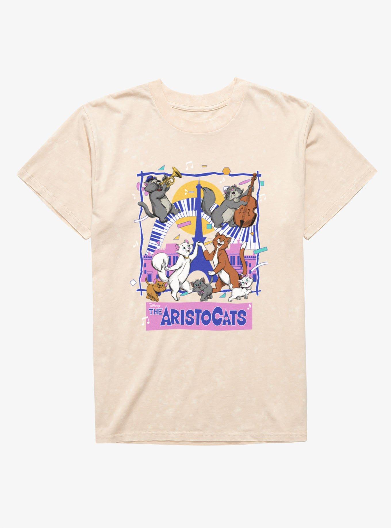 Disney The Aristocats Cat Jazz Music Mineral Wash T-Shirt, , hi-res