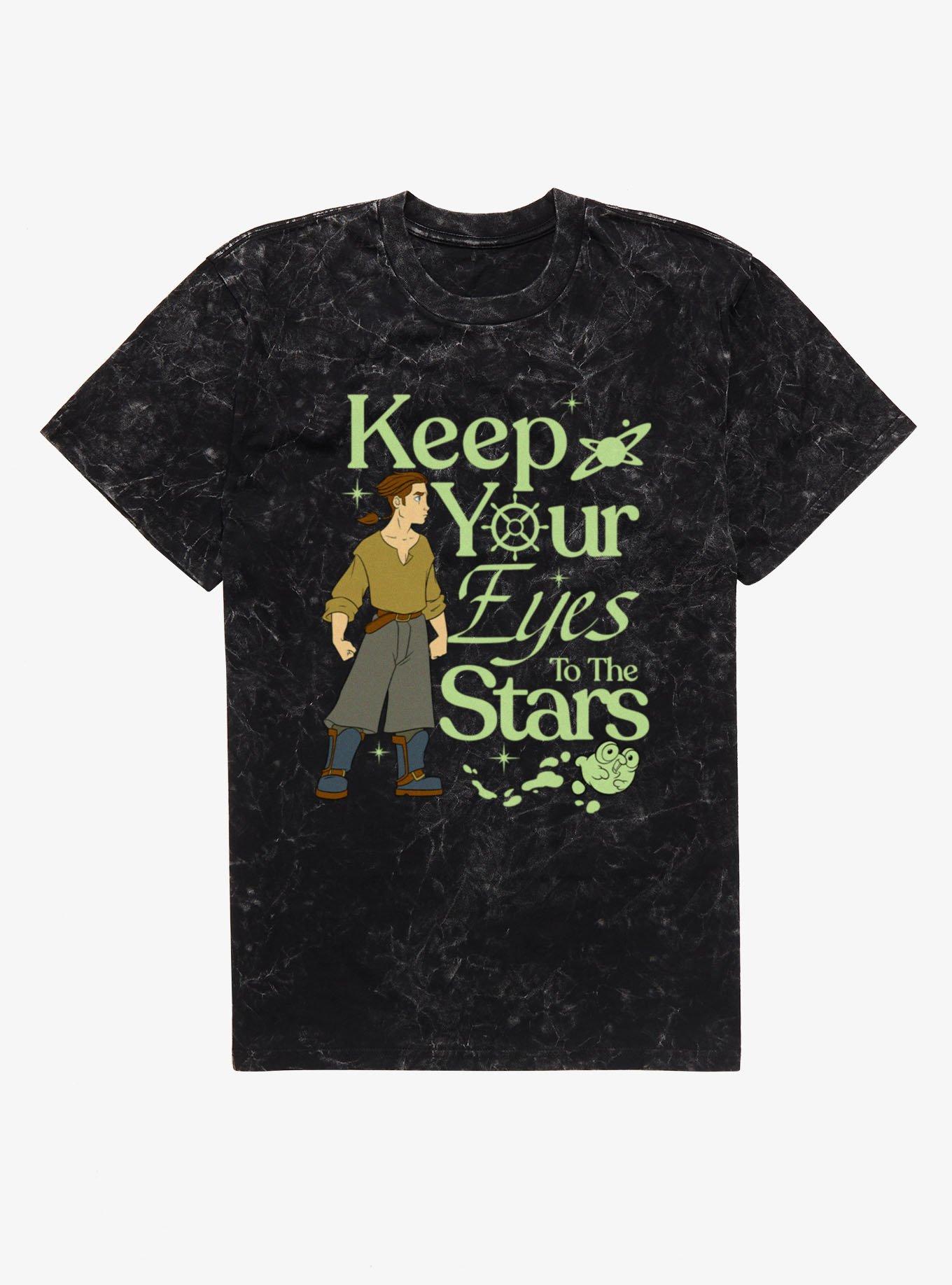 Disney Treasure Planet Keep Eyes To The Stars Jim Hawkins Mineral Wash T-Shirt, , hi-res