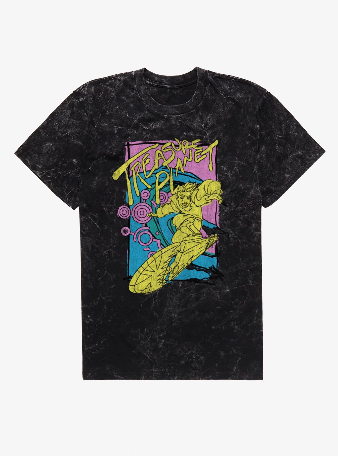 Disney Treasure Planet Jim Hawkins Surfing Mineral Wash T-Shirt, , hi-res