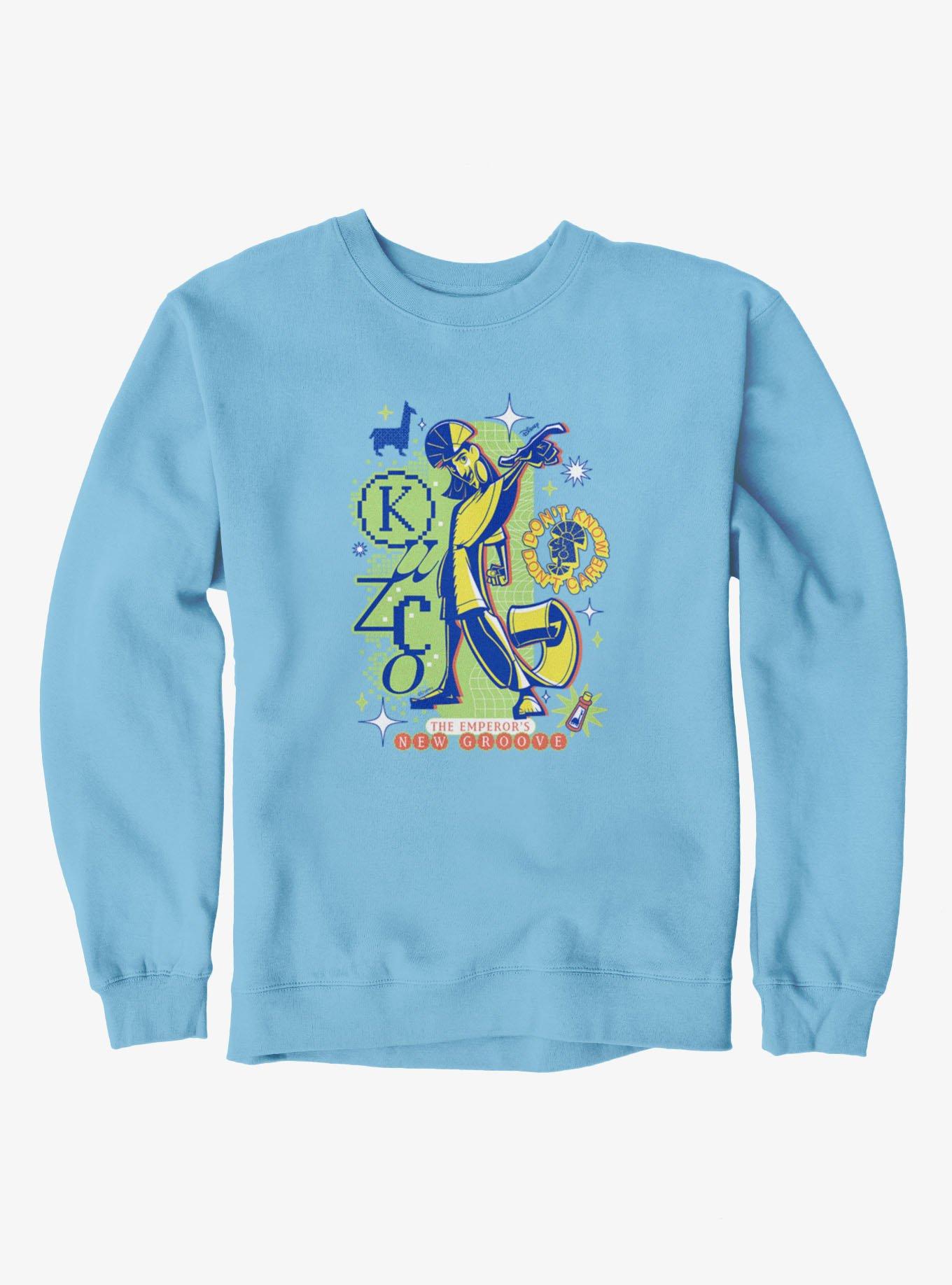 Disney The Emperor's New Groove Disco Kuzco Don't Know Don't Care Sweatshirt