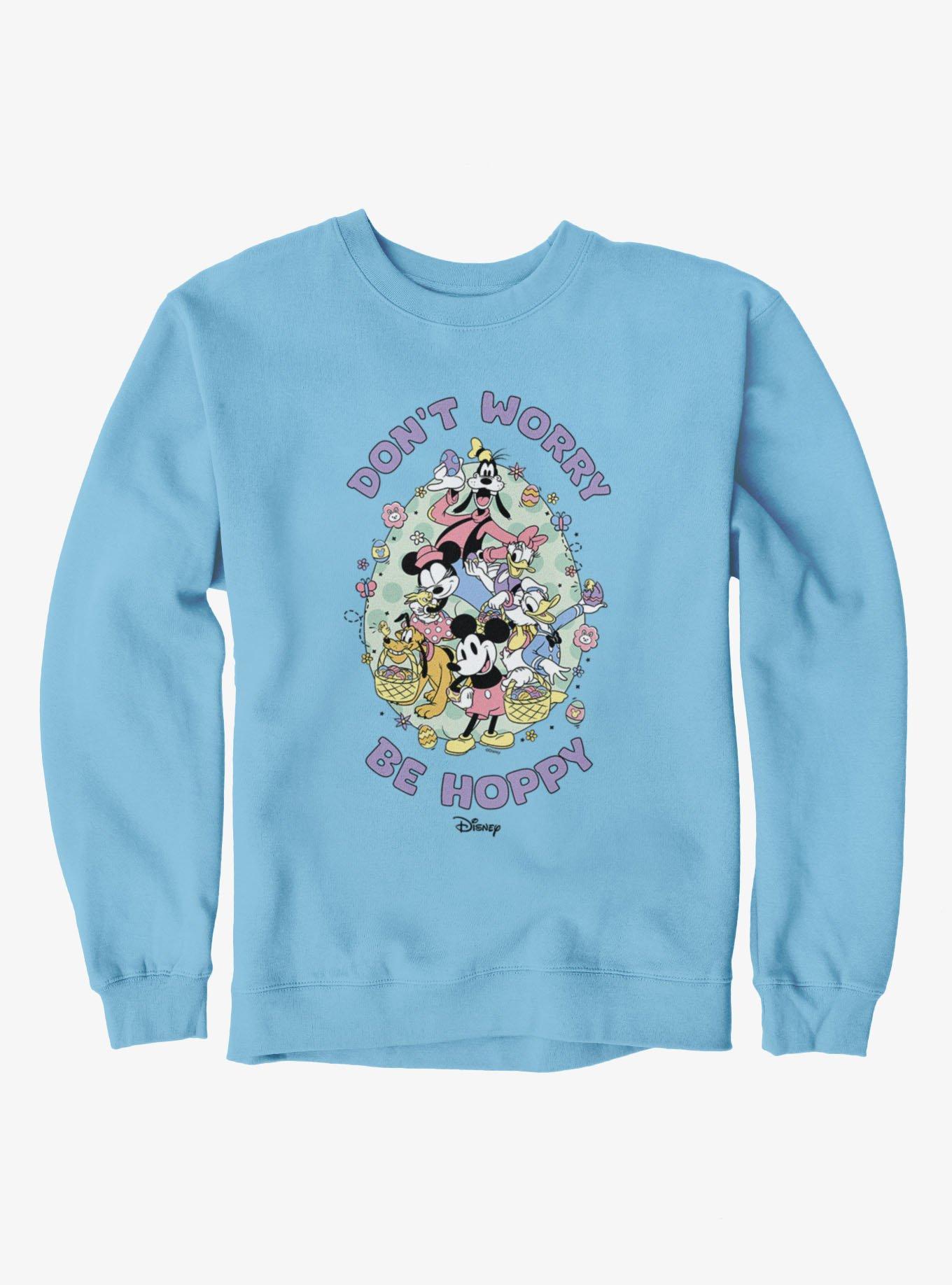 Disney Mickey Mouse And Friends Don't Worry Be Hoppy Easter Sweatshirt, , hi-res