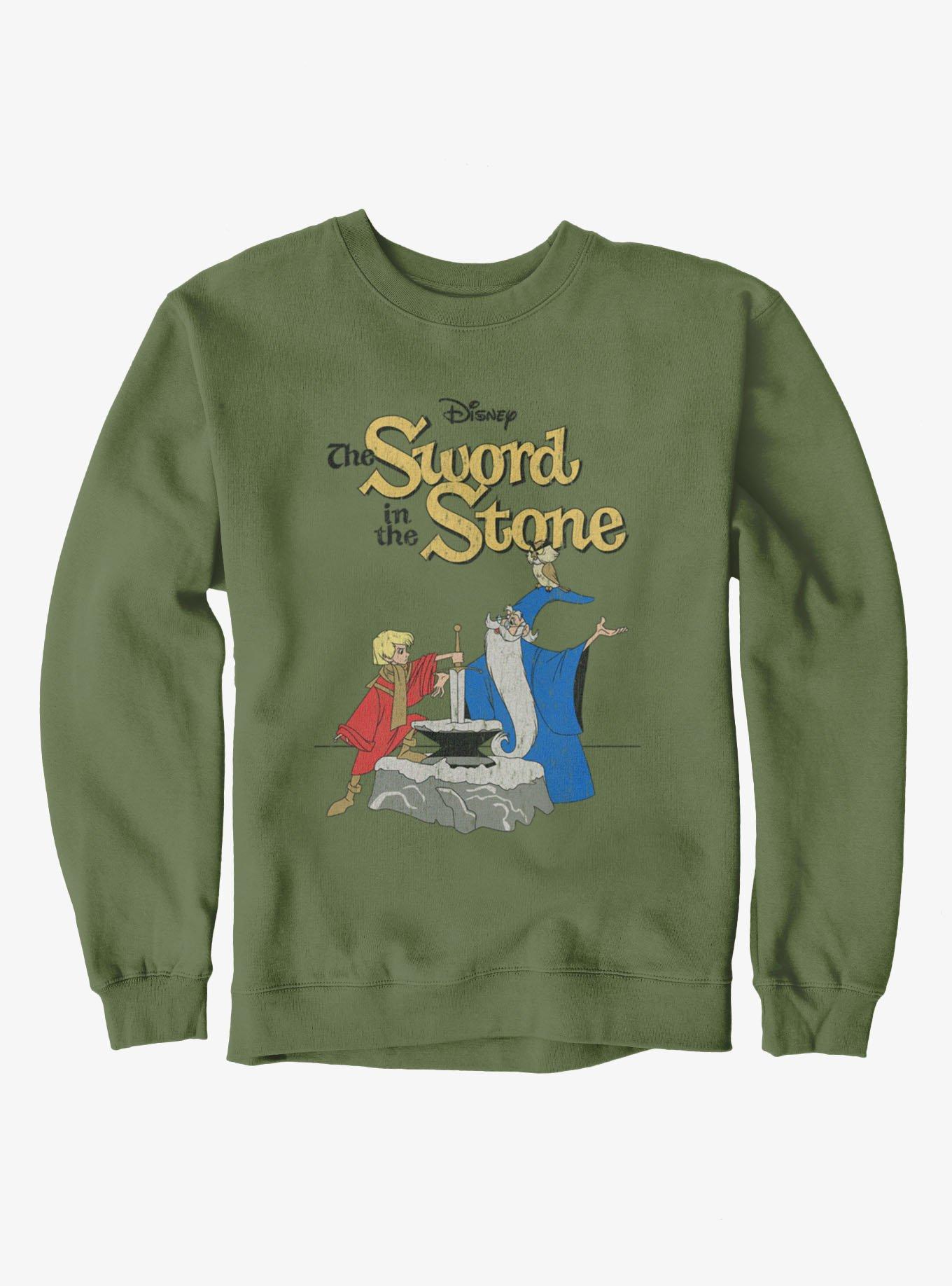 Disney The Sword In The Stone Poster Arthur And Merlin Sweatshirt, , hi-res