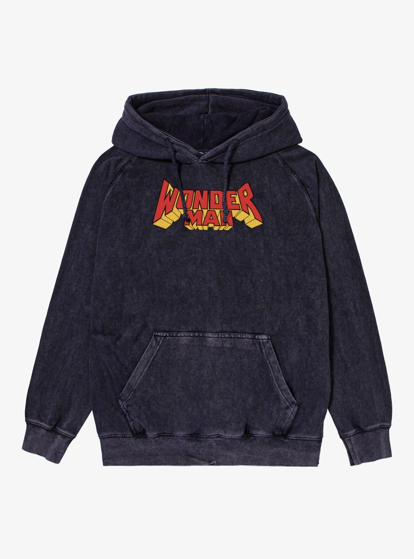 Marvel Comics Wonder Man Block Letter Header Hoodie