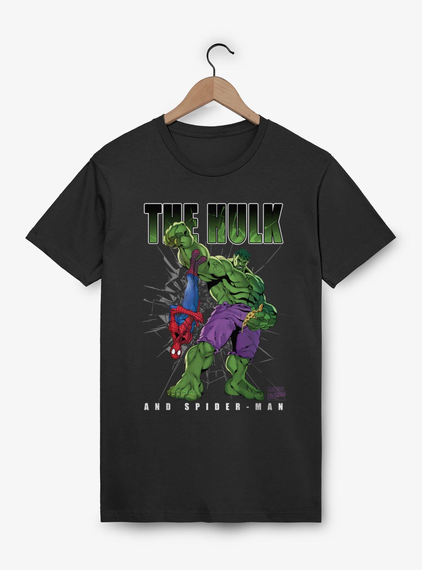 Marvel Comics Hulk Spider And Pizza T-Shirt, , hi-res