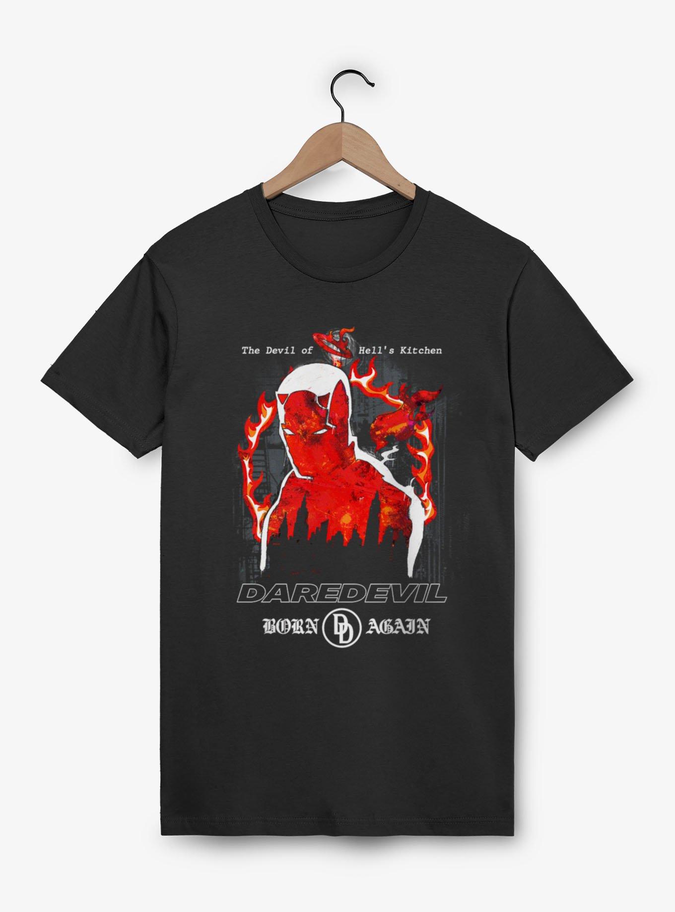 Daredevil Born Again Silhouette Of Flames T-Shirt, , hi-res
