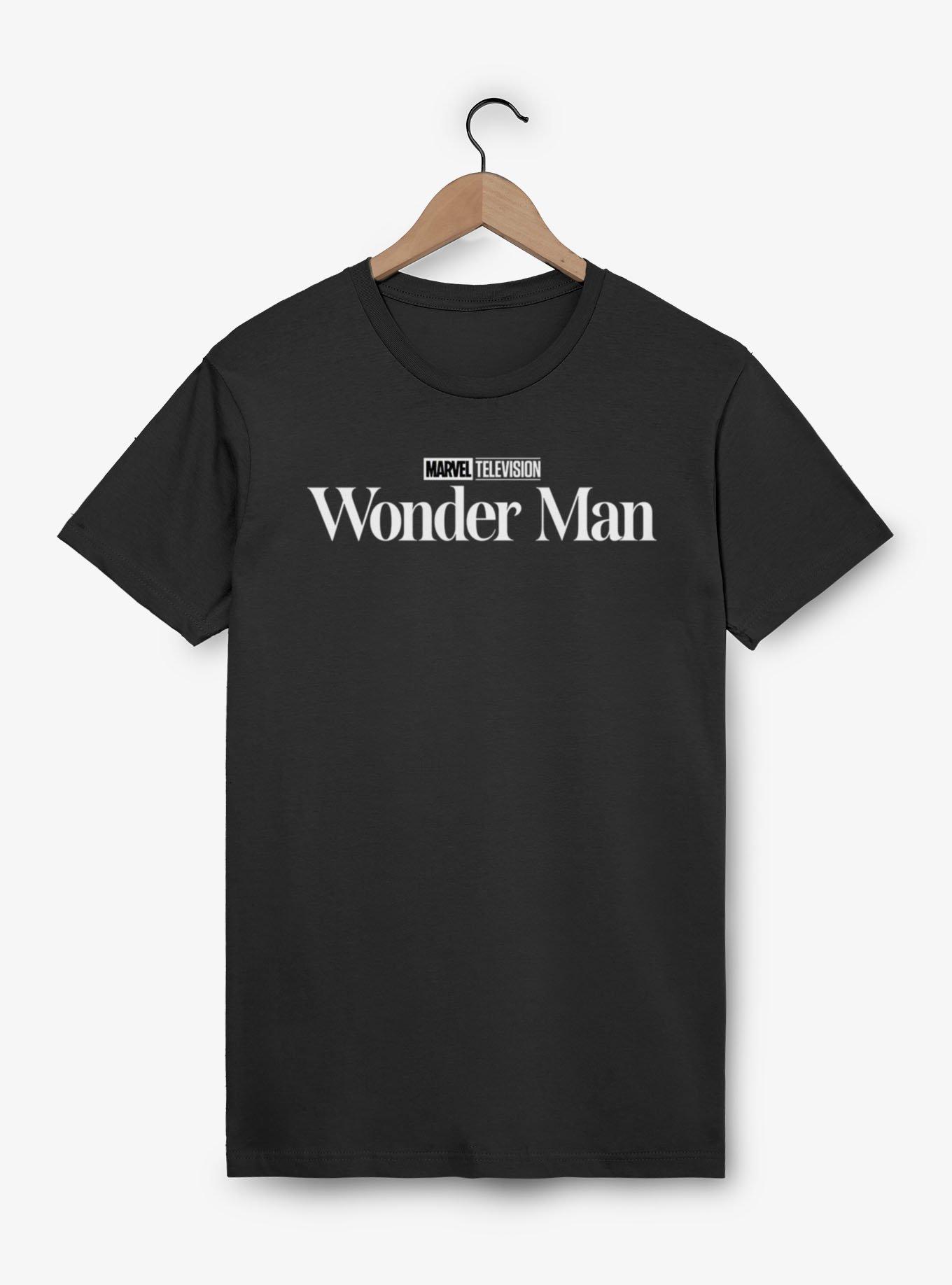 Marvel Wonder Man Black And White Show Logo T-Shirt, , hi-res