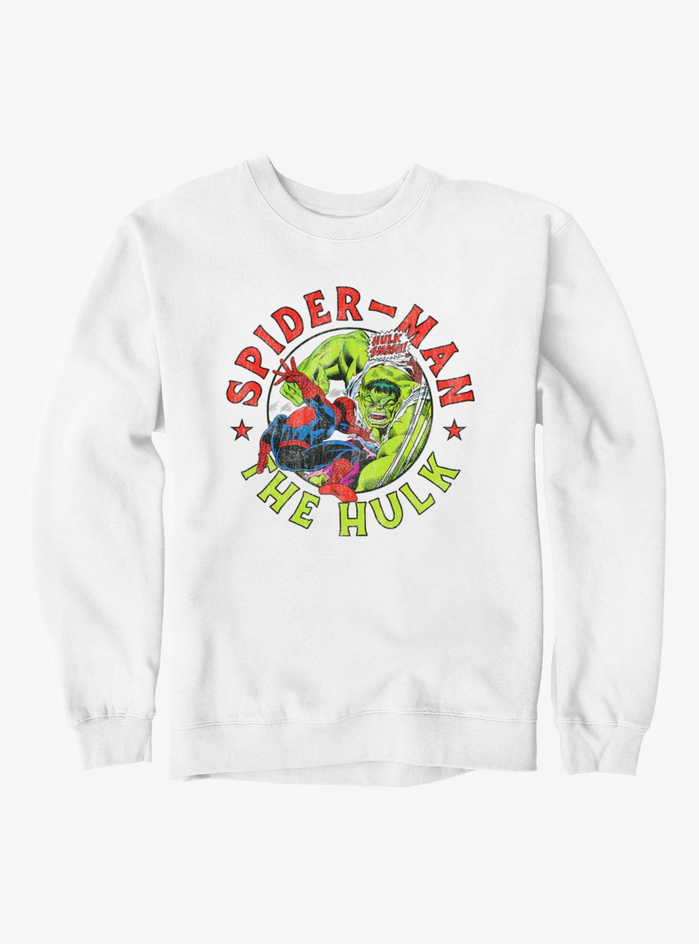 Marvel Comics Hulk Smash Spider-Man Circle Sweatshirt, , hi-res
