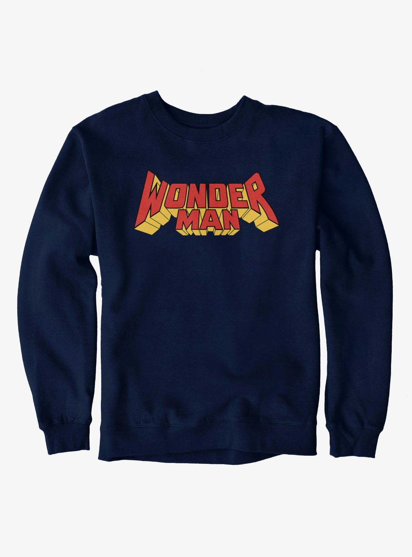 Marvel Comics Wonder Man Block Letter Header Sweatshirt, , hi-res